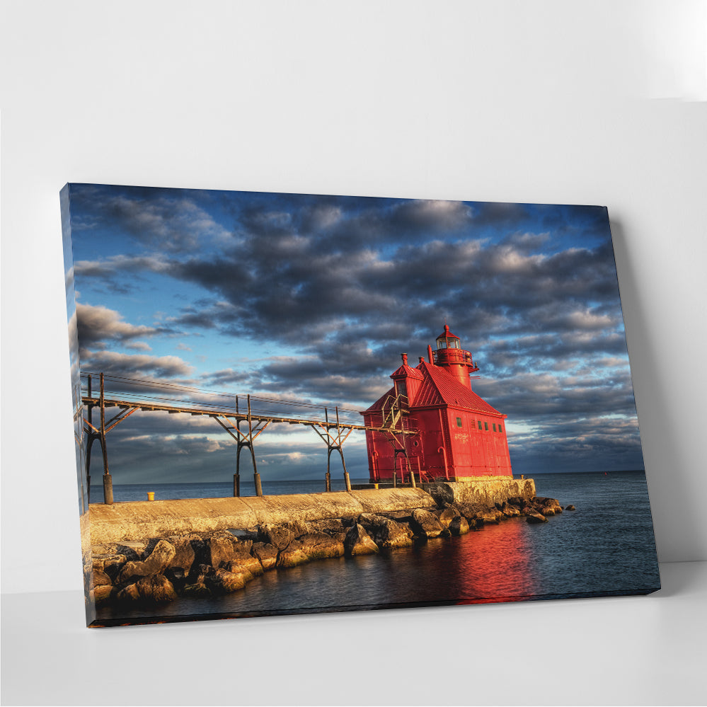 Stunning Sturgeon Bay Lighthouse Wall Art for Your Home Decor
