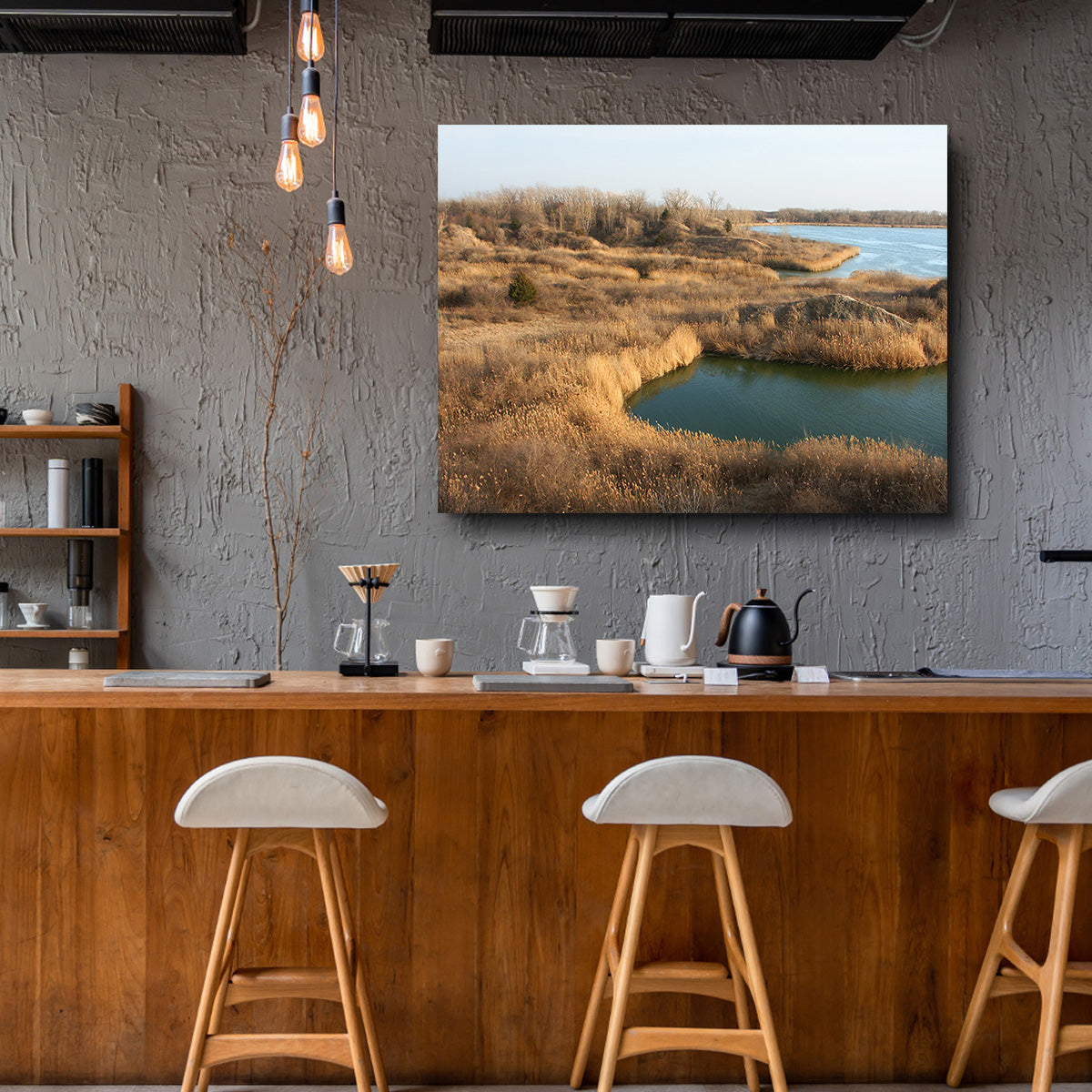 Stunning Mazonia Braidwood State Fish and Wildlife Area Wall Art - Sustainable Pine Frame Canvas