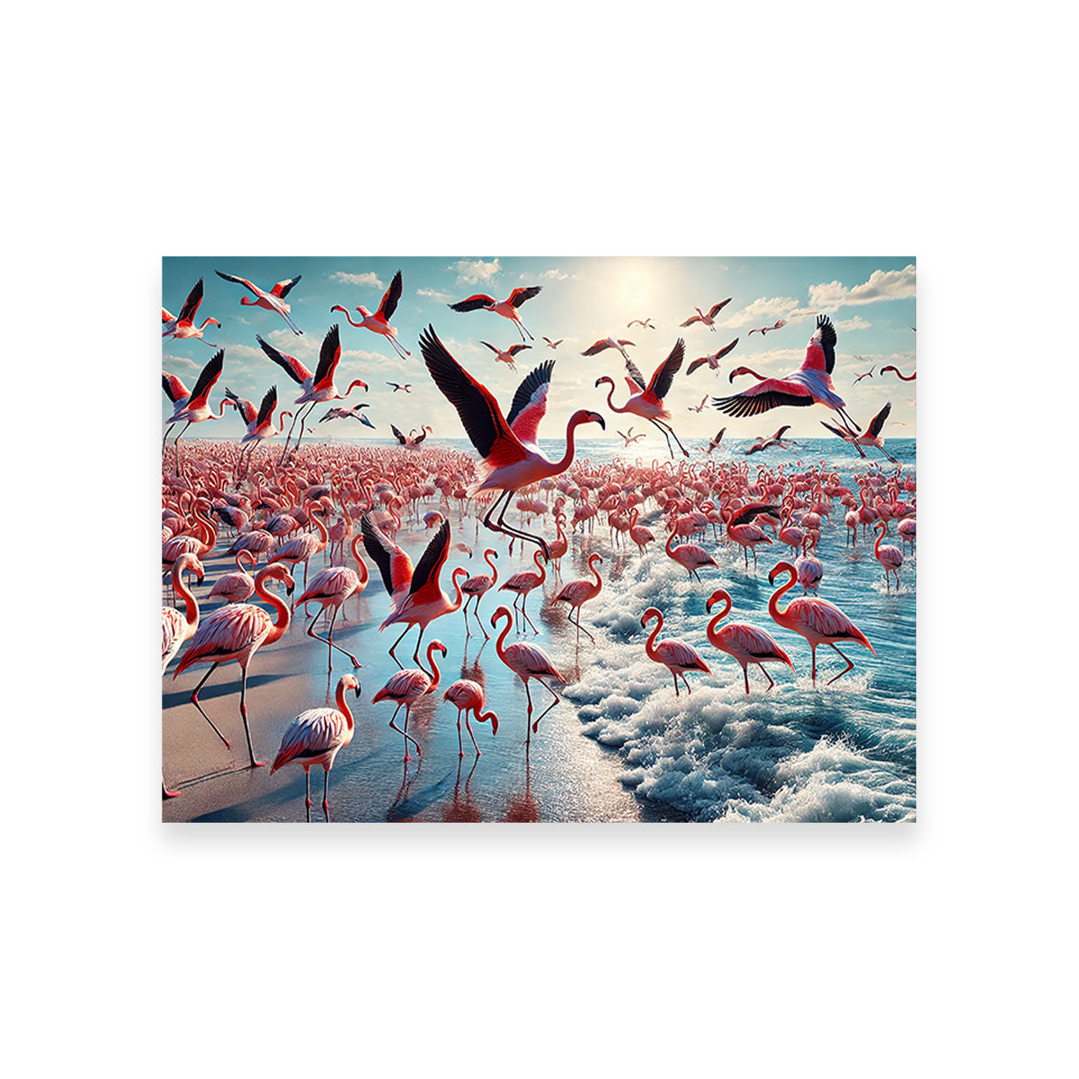 Stunning Flamingo Shore Wall Art for Your Decor