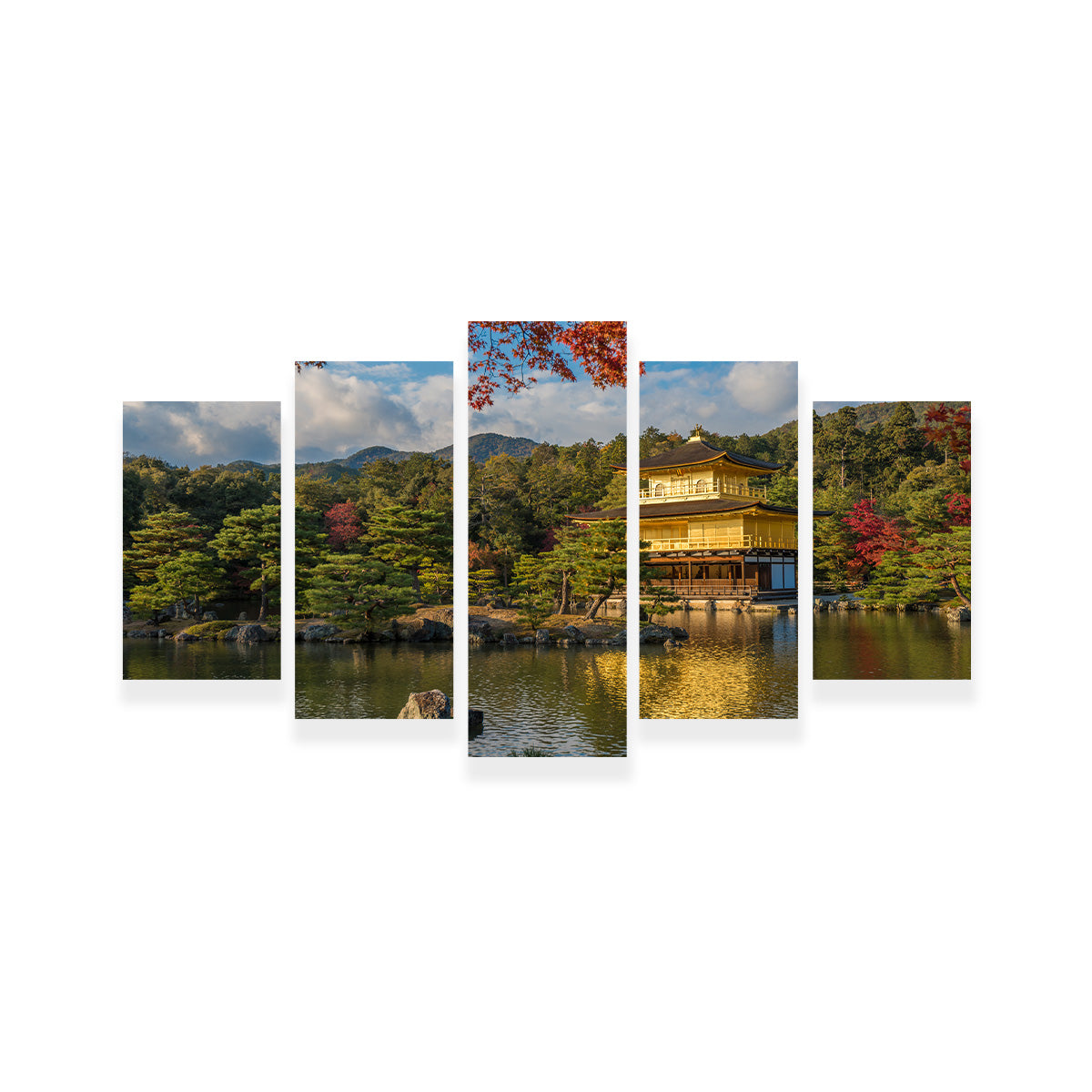 Exquisite Kinkaku-ji Buddhist Temple Wall Art Print