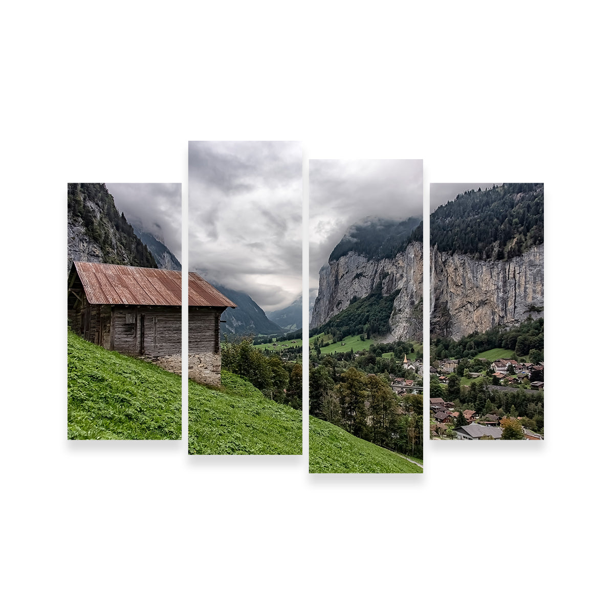 Stunning Lauterbrunnen Wall Art by Manjik Pictures