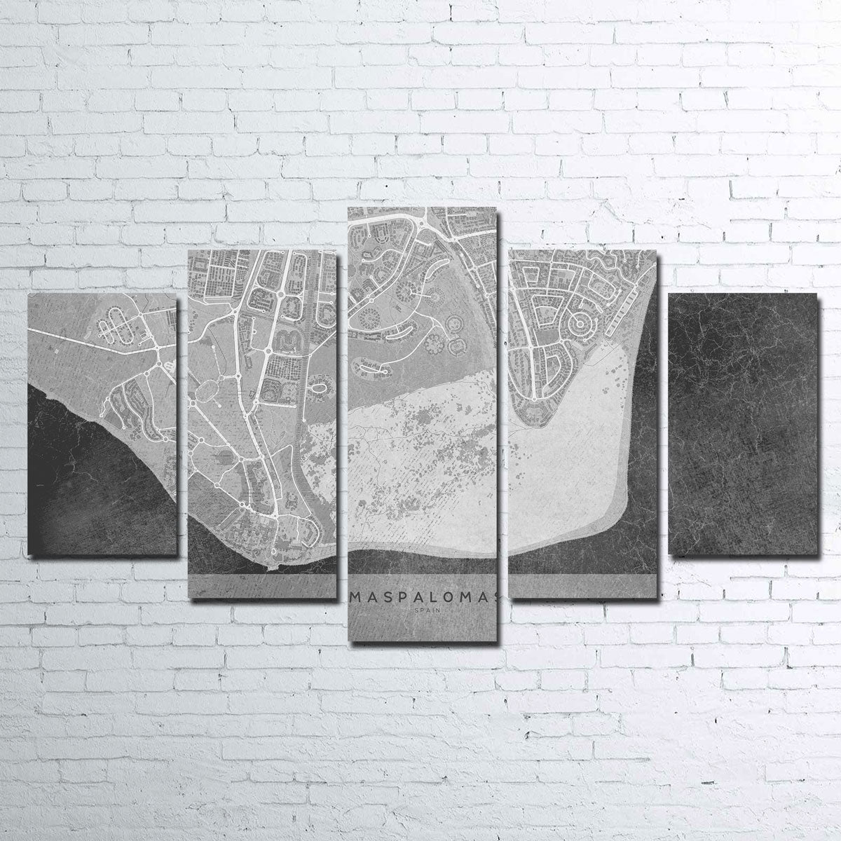 Exquisite Maspalomas Map 2 Wall Art for Your Home Decor