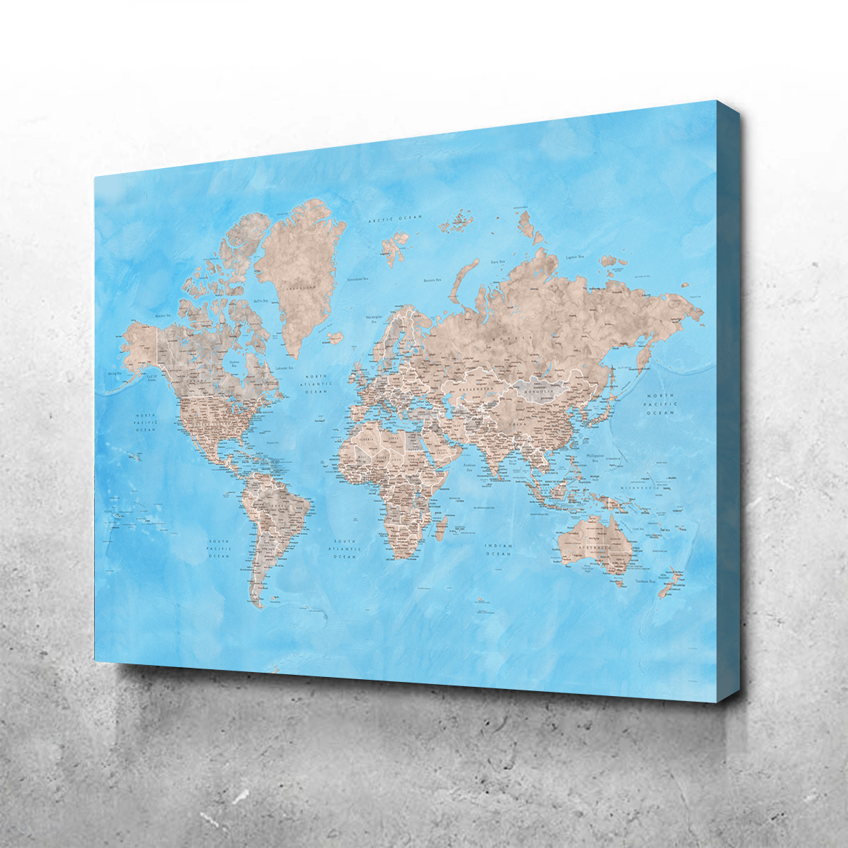 Exquisite World Map 24 Wall Art for Stunning Decor