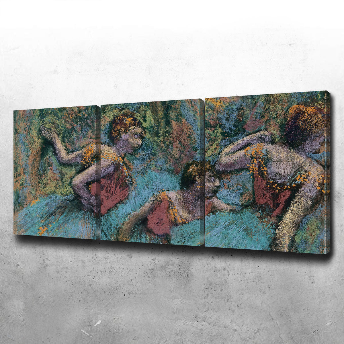 Edgar Degas' Three Dancers Exquisite Wall Art
