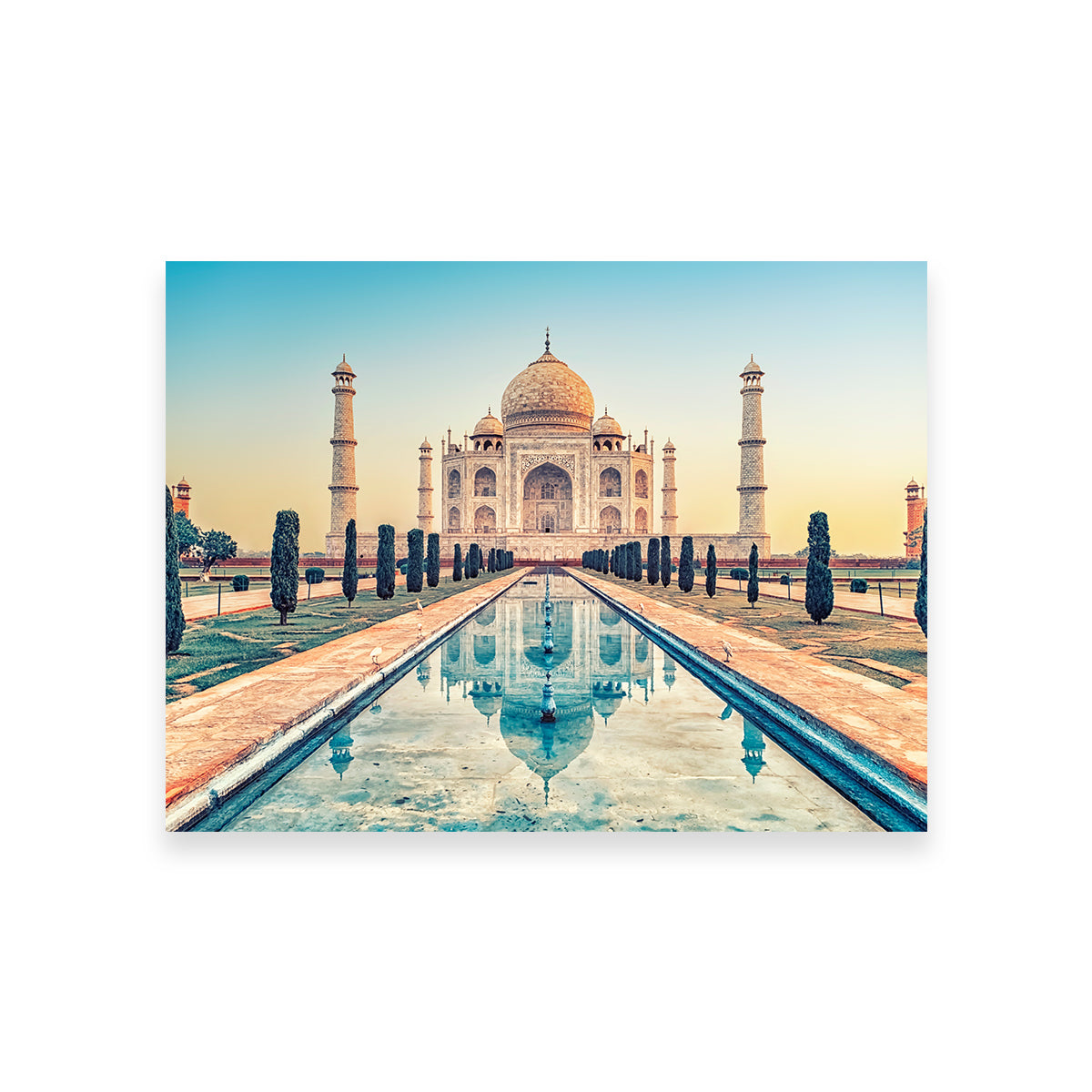 Exquisite Taj Mahal Mausoleum Wall Art by Manjik Pictures