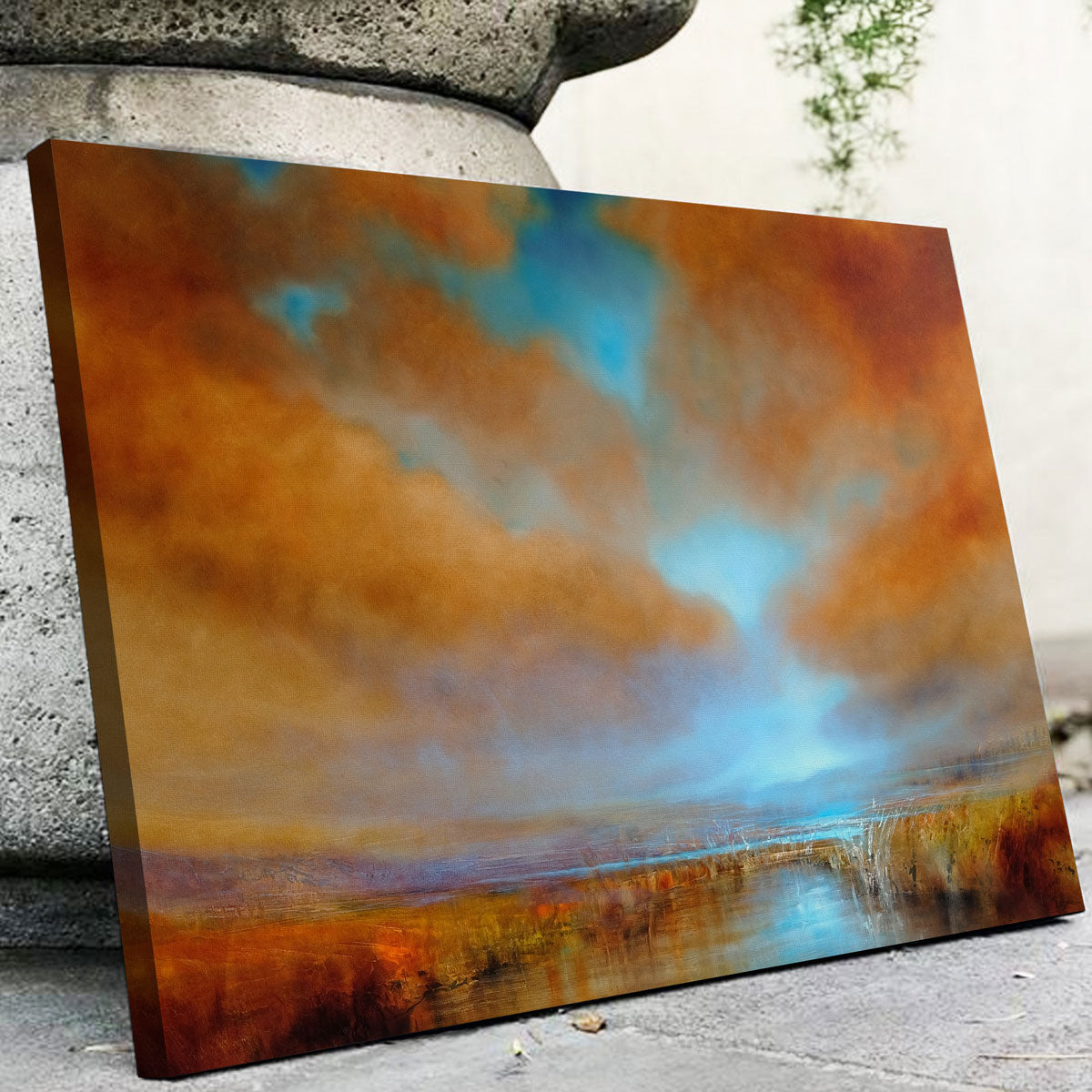 Farben Des Lichts Wall Art - Stunning Sustainable Pine Wood Framed Canvas Prints