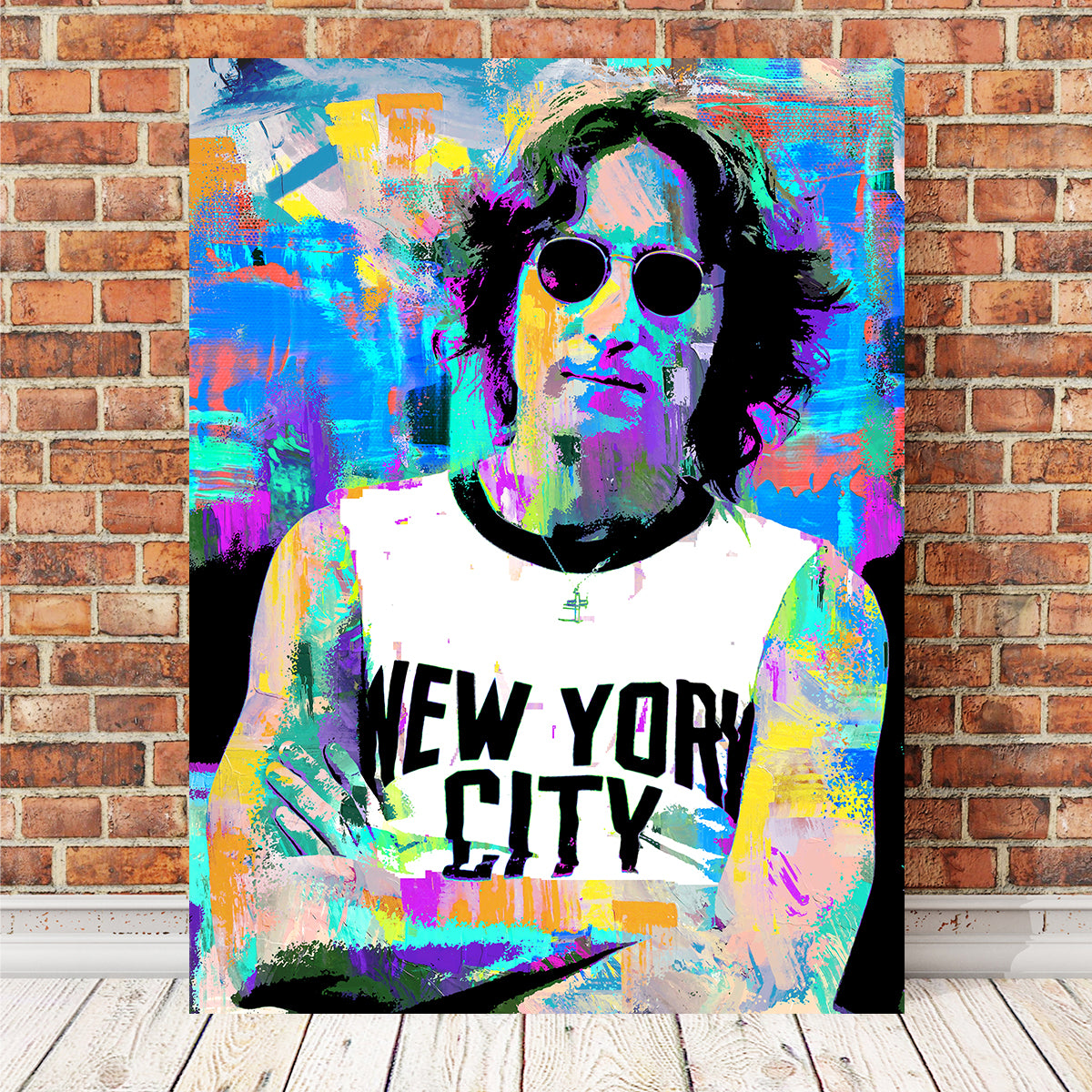 Iconic John Lennon NYC Wall Art by Stephen Chambers
