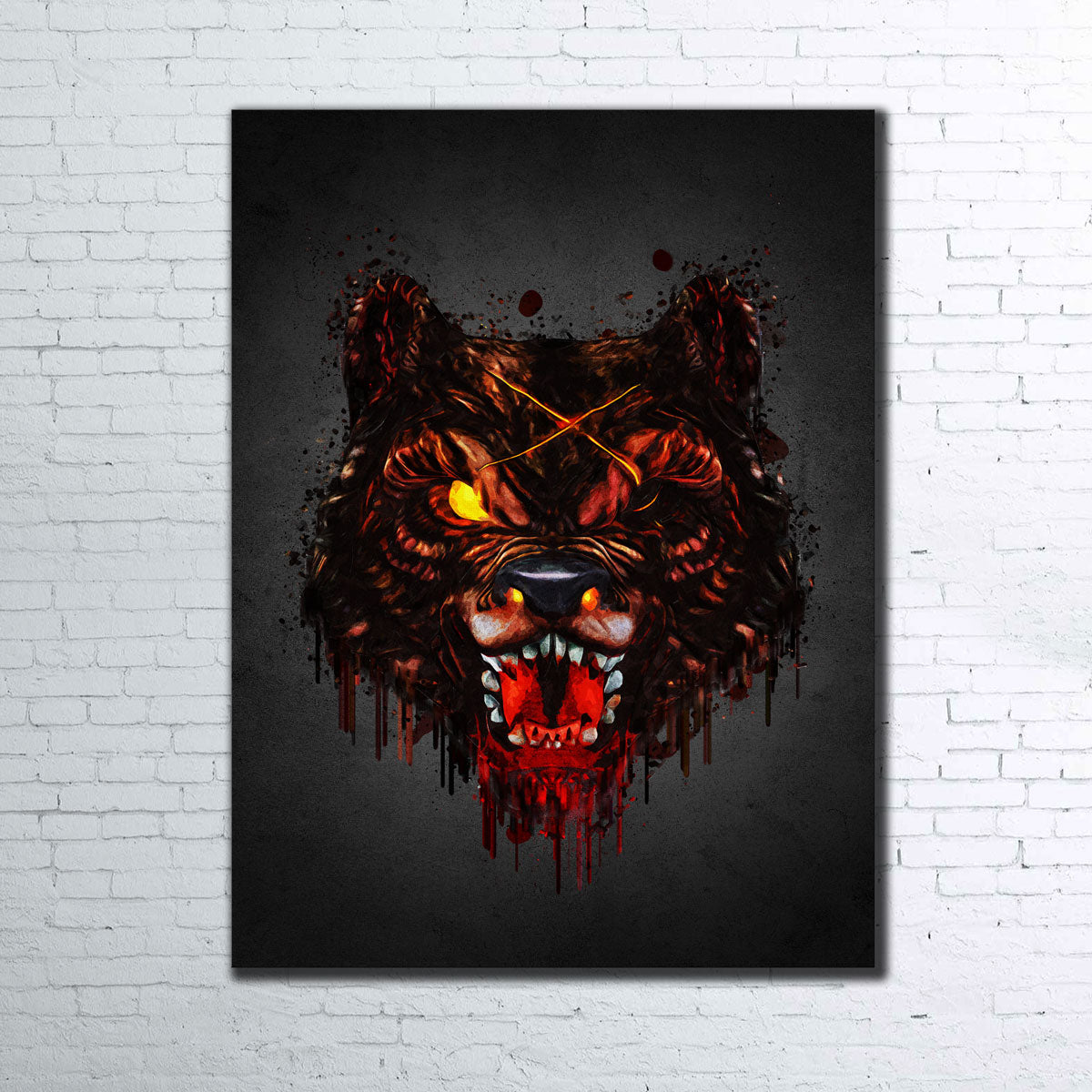 Stunning Warewolf Portrait Wall Art by Gab Fernando