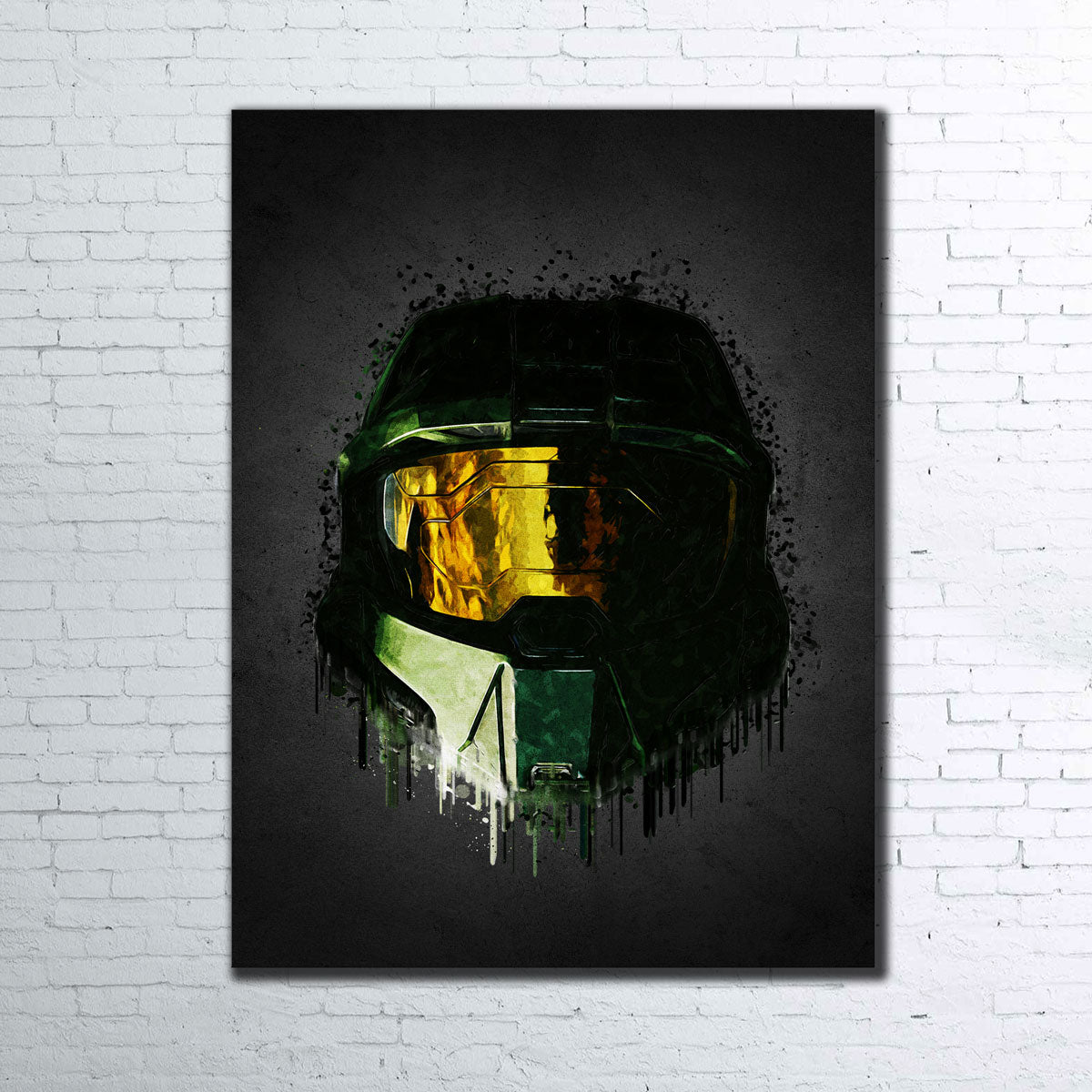 Stunning Master Chief Portrait Wall Art by Gab Fernando