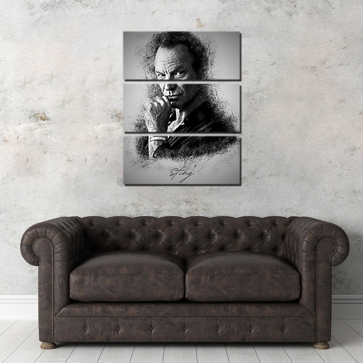 Stunning Sting Wall Art - Handmade Canvas Print