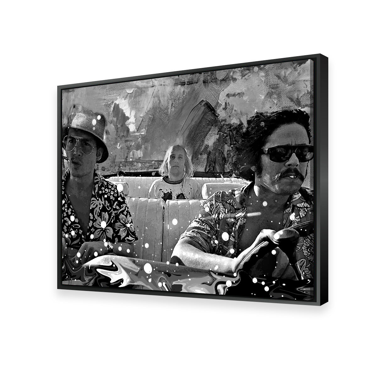 Striking Fear and Loathing Grayscale Wall Art for Stunning Decor