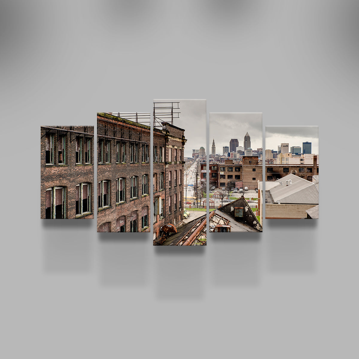Stunning Warner & Swasey Wall Art Overlooking Cleveland - Ideal Decor for Your Space