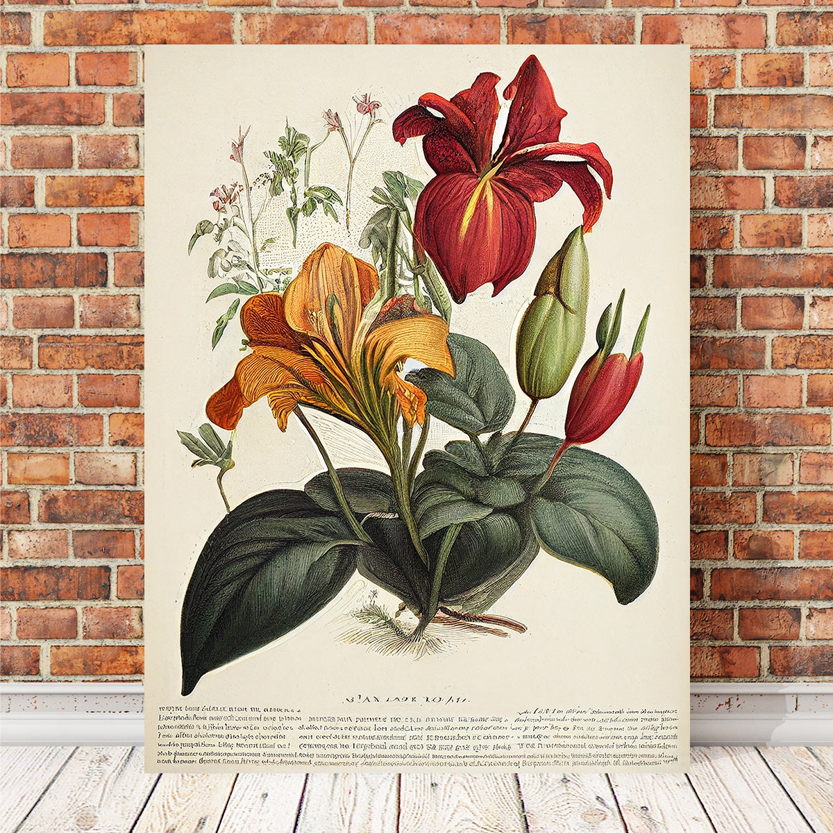 Exquisite Vintage Botanical Print Series 4 Wall Art by Jennifer Hotai