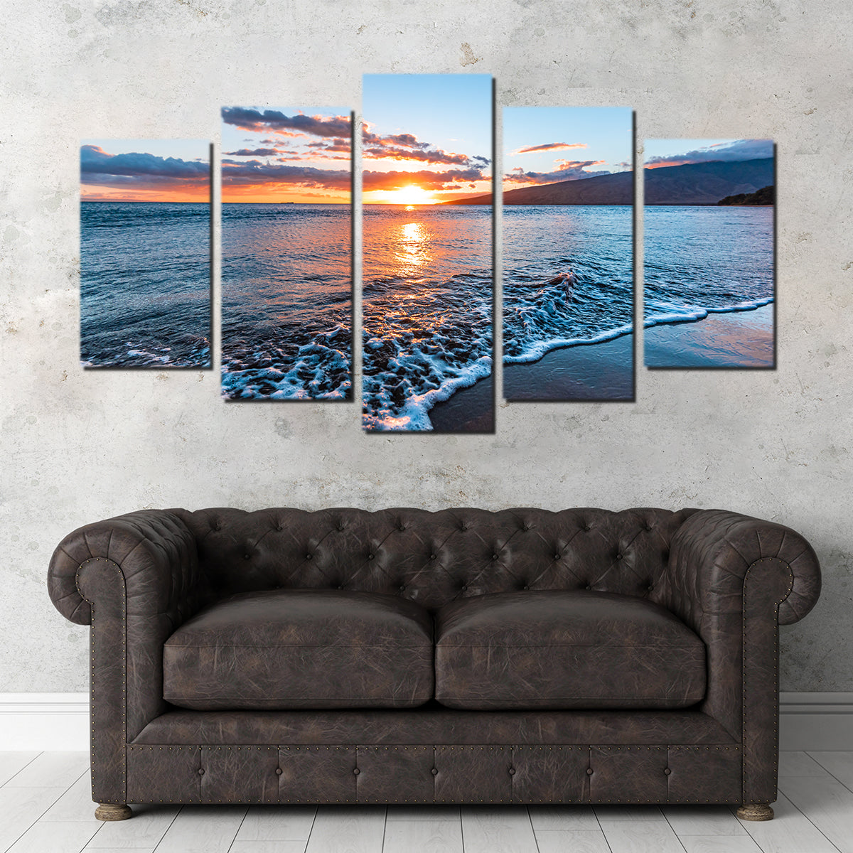Stunning Maui Beach Sunset Wall Art by Lucas Moore