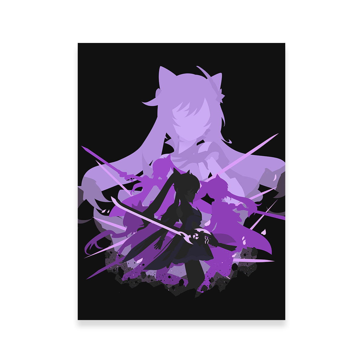 Exquisite Keqing Wall Art by Amrisaurus