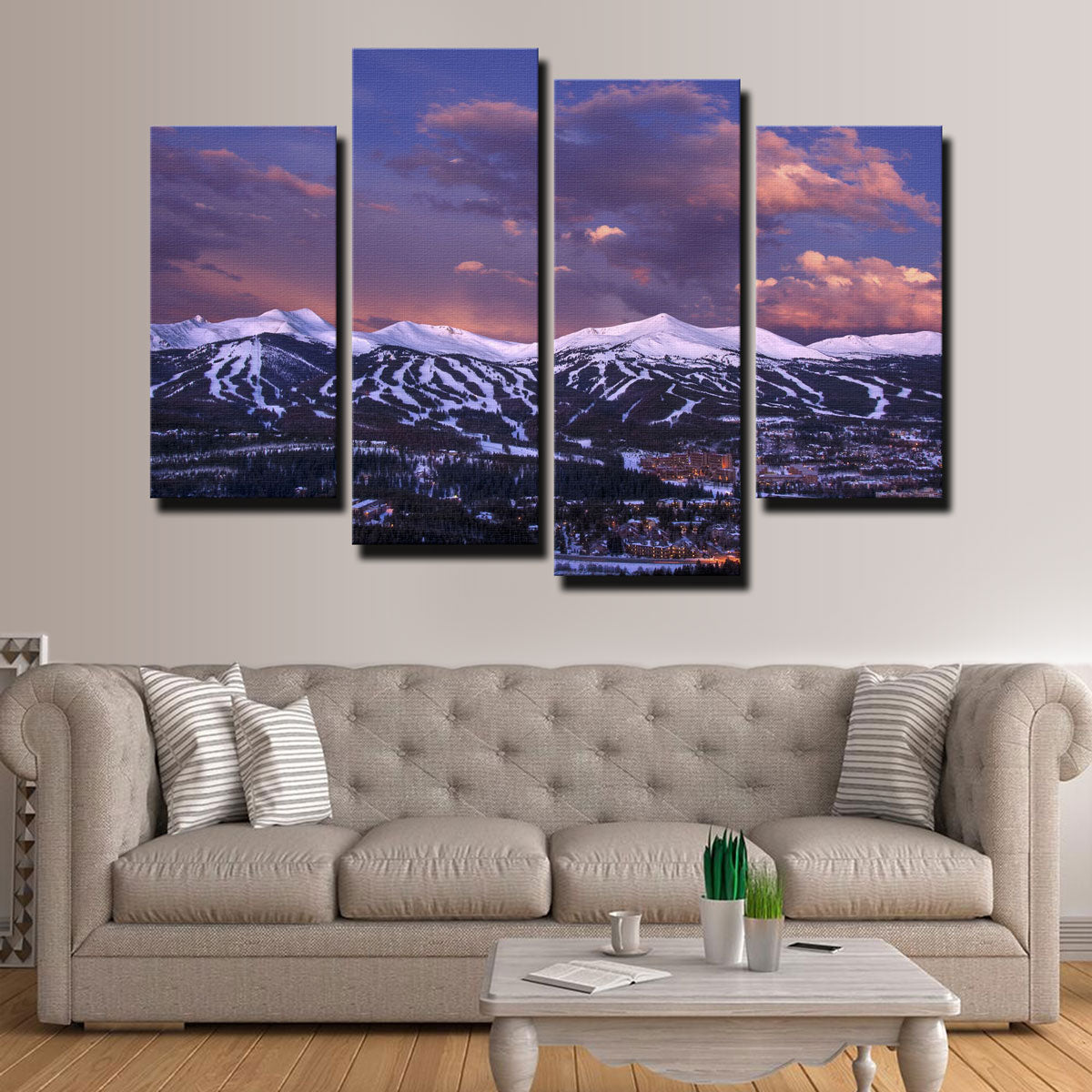 Stunning Breckenridge Wall Art - Sustainable Pine Frame & Museum Quality Canvas