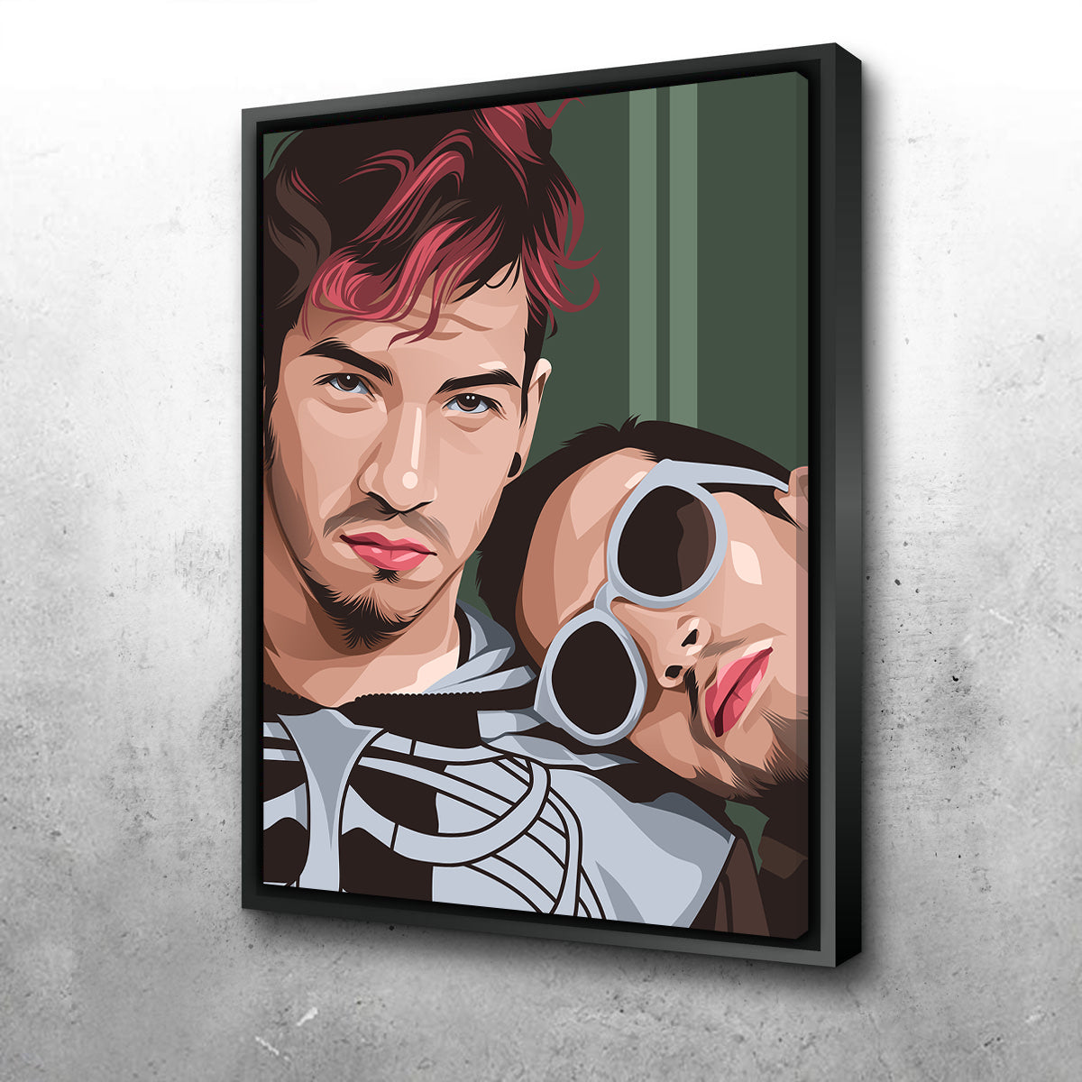 Stunning Twenty One Pilots Green Wall Art for Your Space