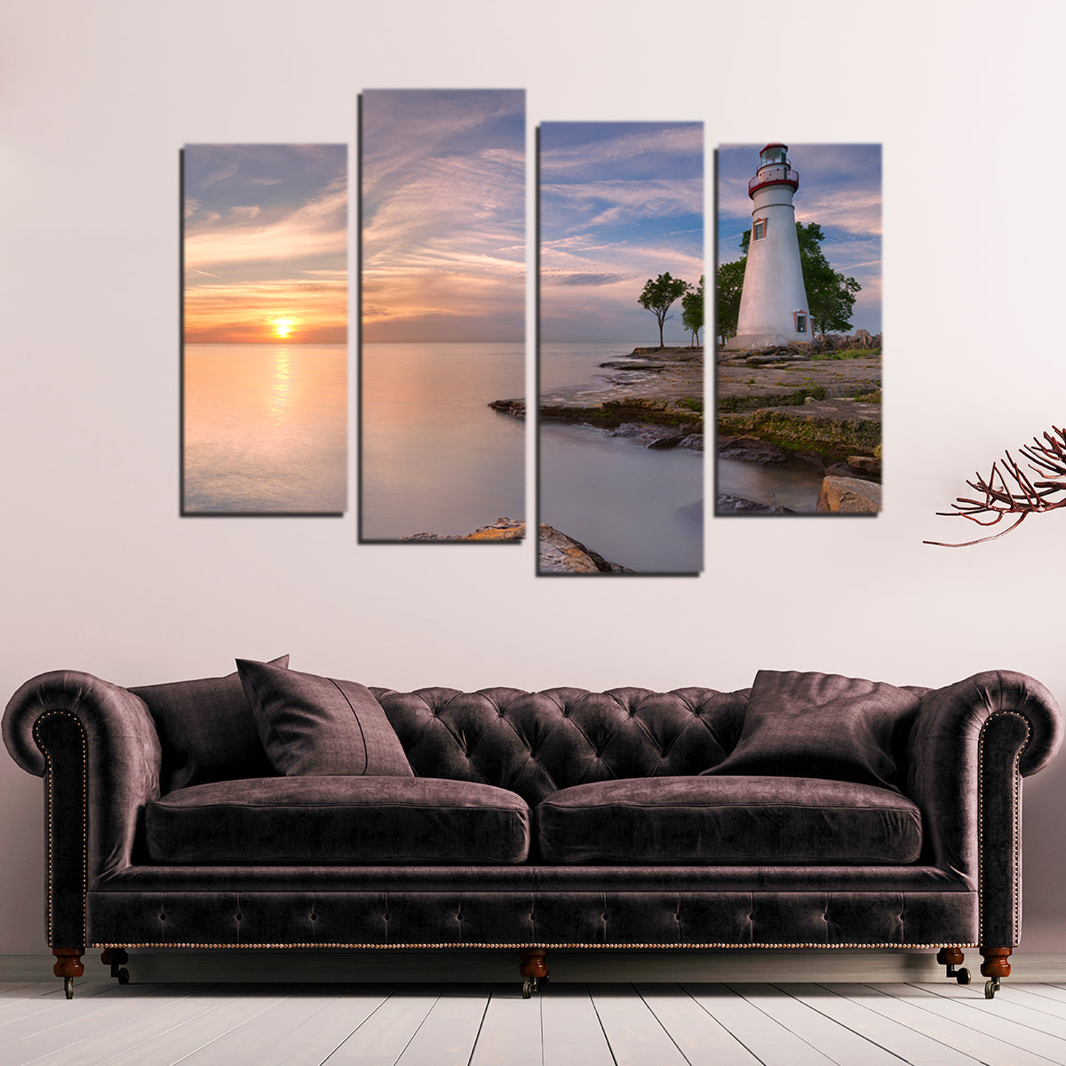 Gorgeous Marblehead Lighthouse on Lake Erie Wall Art for Stunning Decor