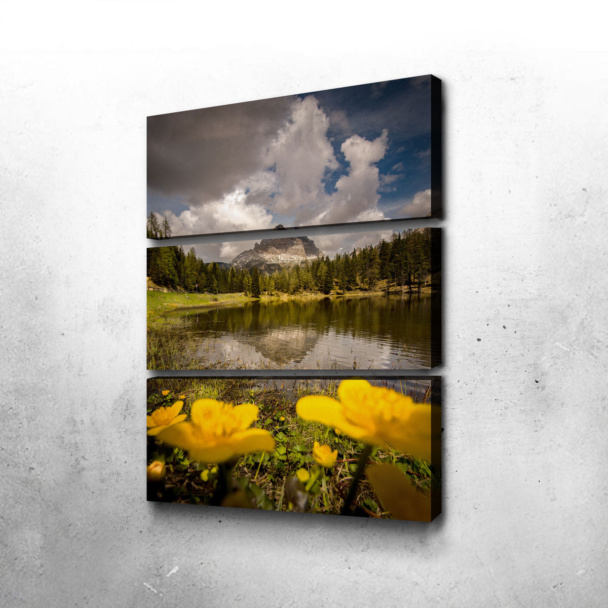Stunning Lake Antorno Wall Art by Enzo Romano