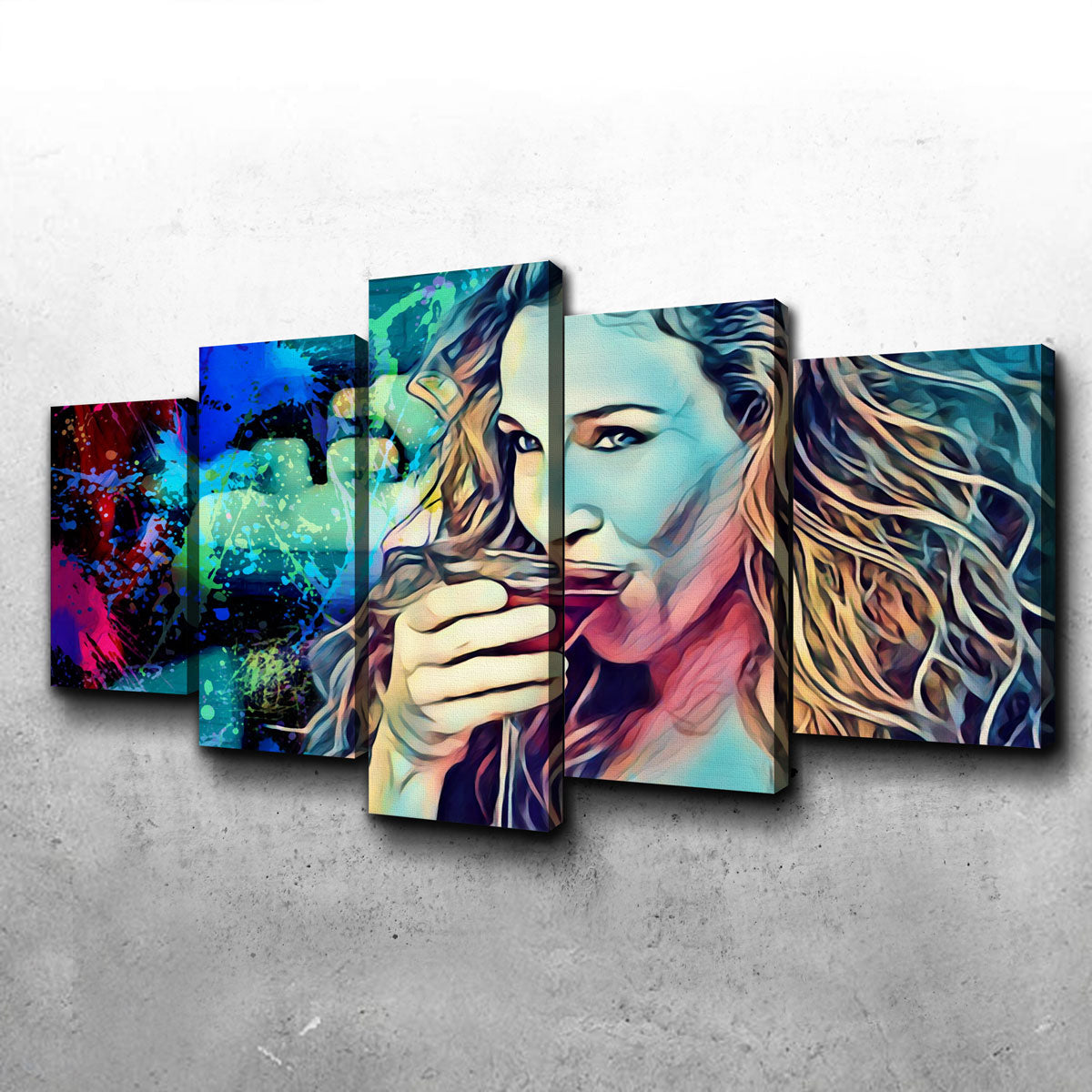 Cosmo Carrie Premium Handmade Wall Art with Sustainable Pine Frames