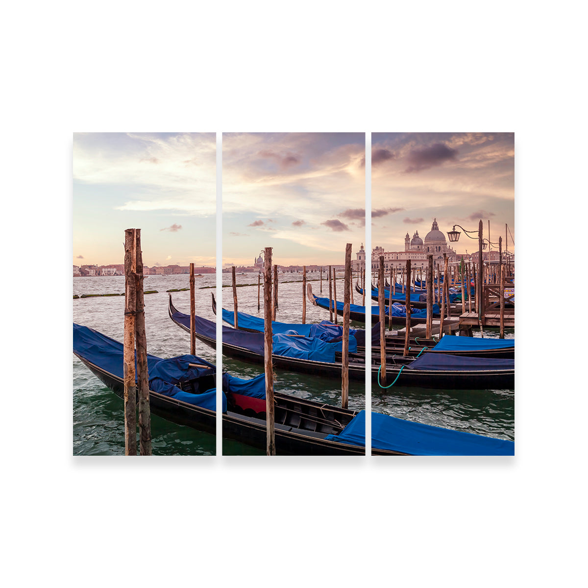 Exquisite Venice Gondolas & Santa Maria Della Salute Wall Art by Melanie Viola