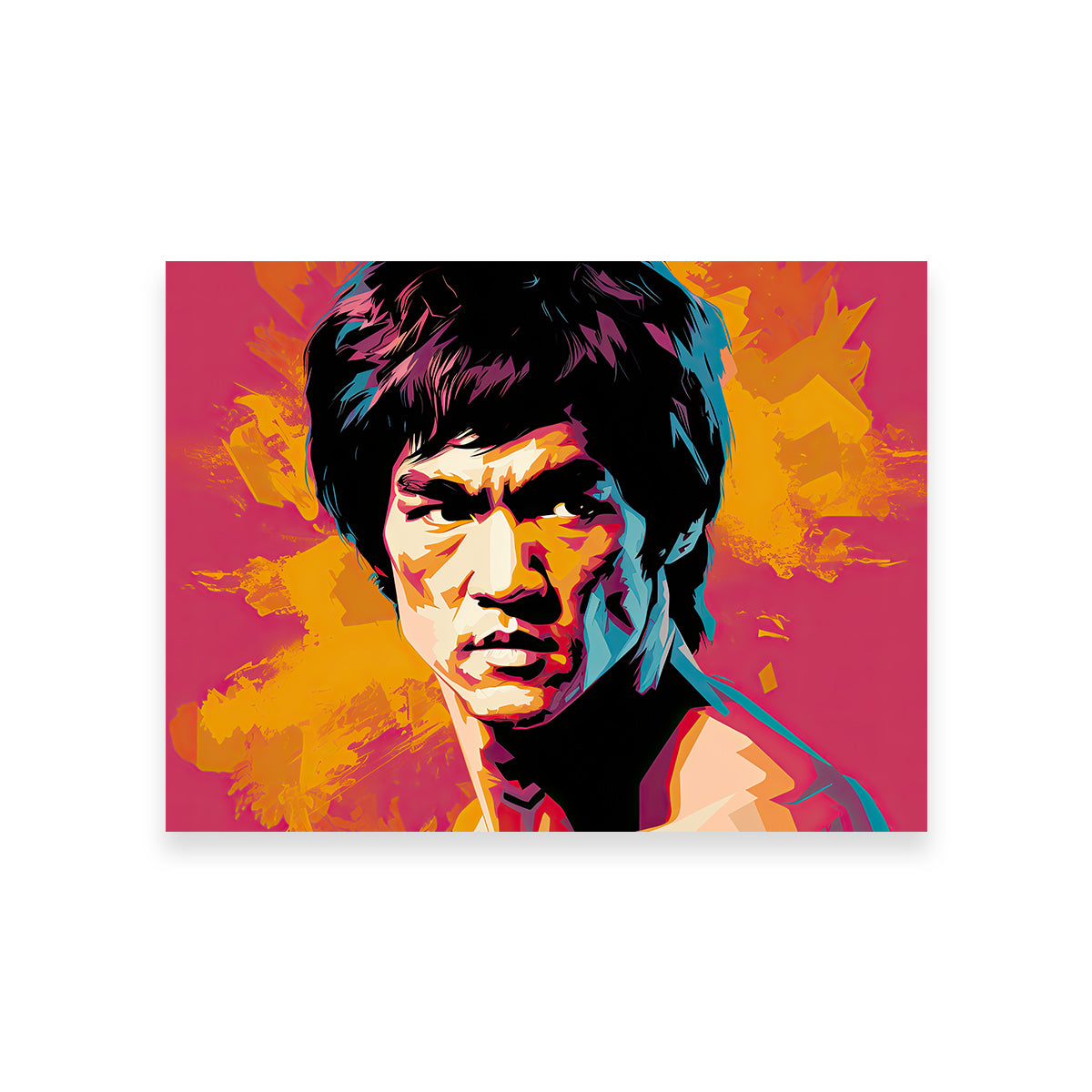 Bruce Fierce Wall Art by Ralph & Laura Design - Museum-Quality Canvas