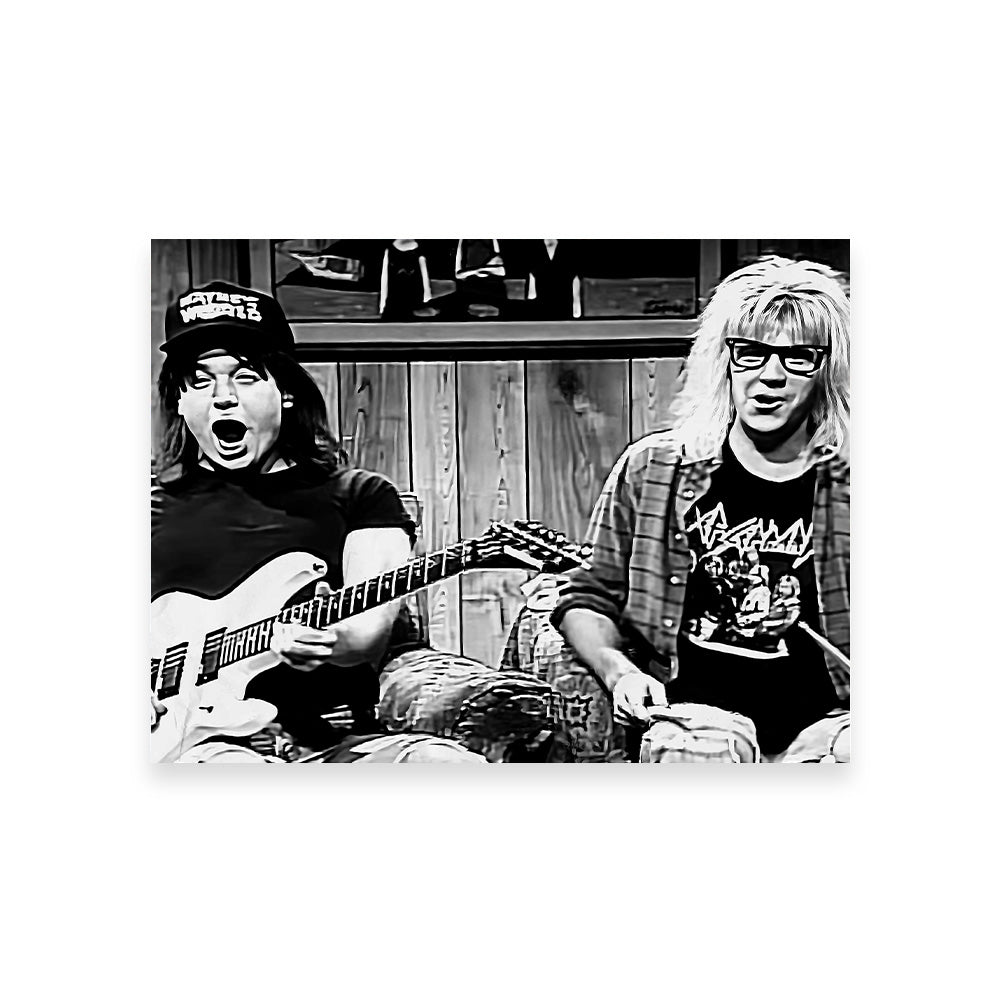 Wayne's World Stunning Grayscale Wall Art for Home Decor