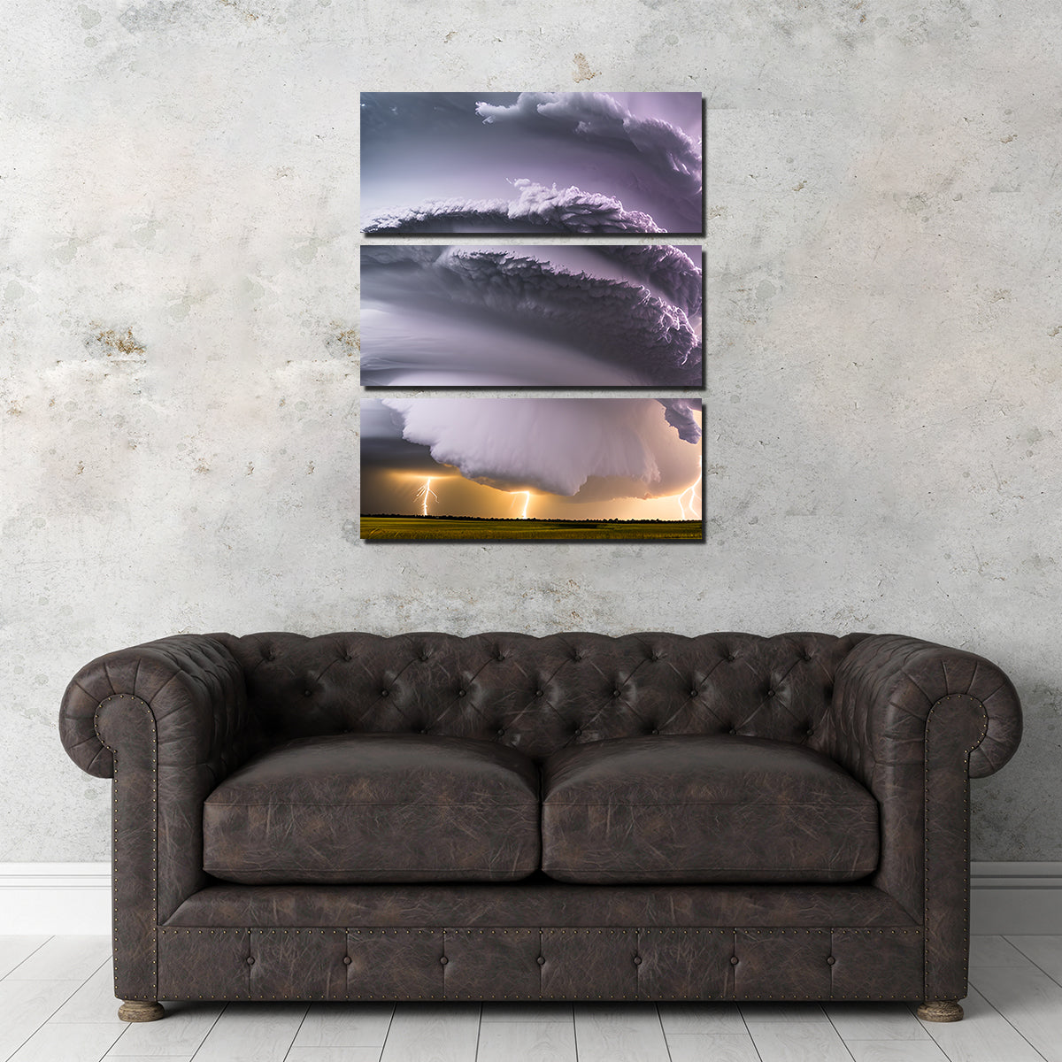 Epic Thunderstorm Supercell Wall Art - Dina Rolle's Stunning Creation
