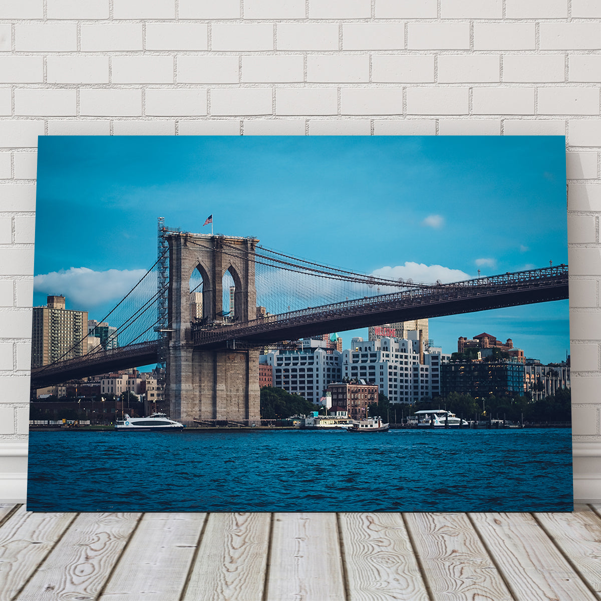 Stunning Brooklyn Bridge Blue Hour Wall Art for Your Home Decor