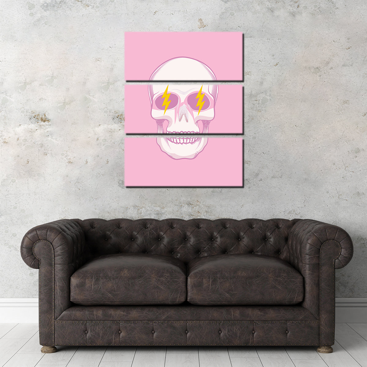 Thrilling Groovy Skull Wall Art - Ideal for Unique Home Decor