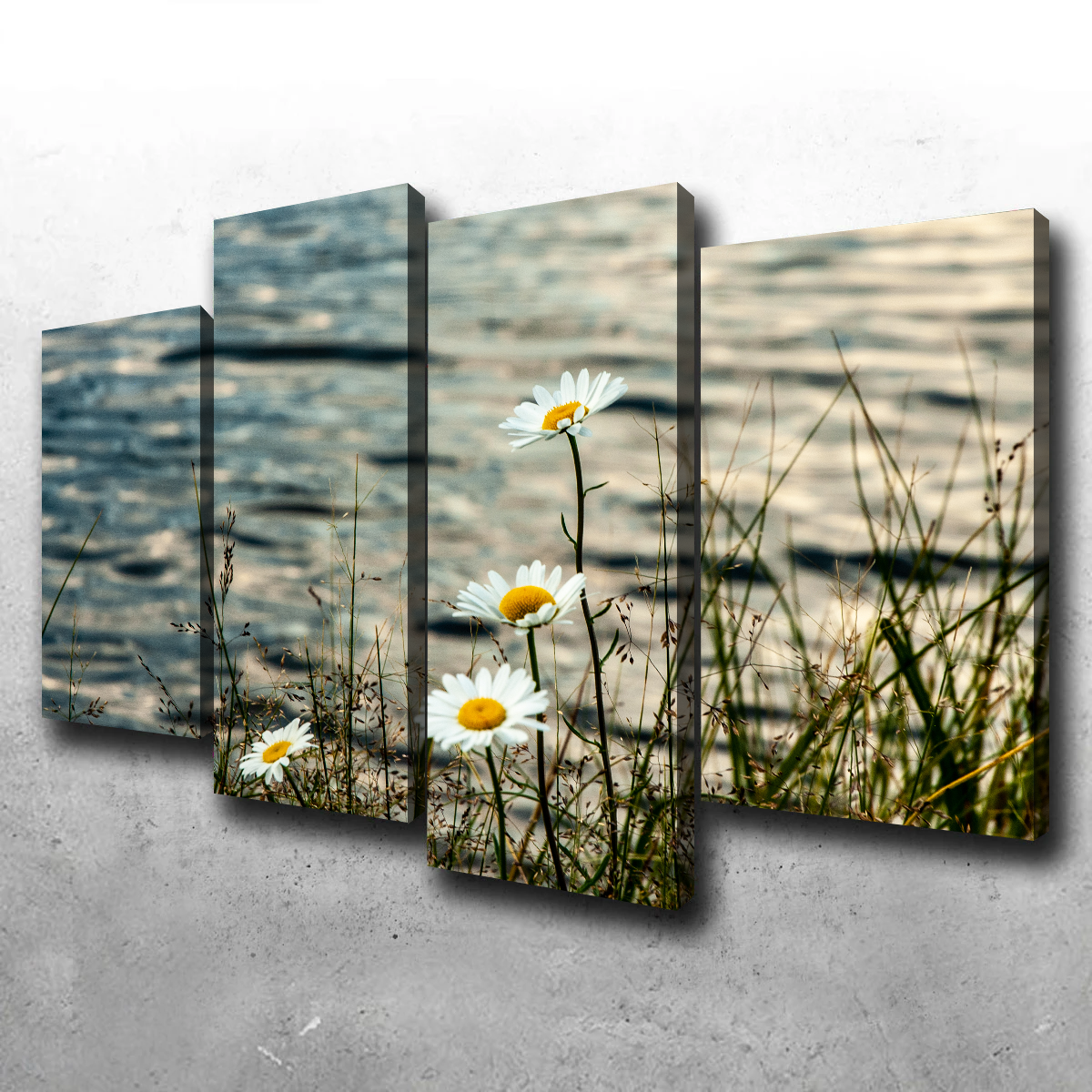 Stunning Lake Flowers Wall Art by Kyle Sherry