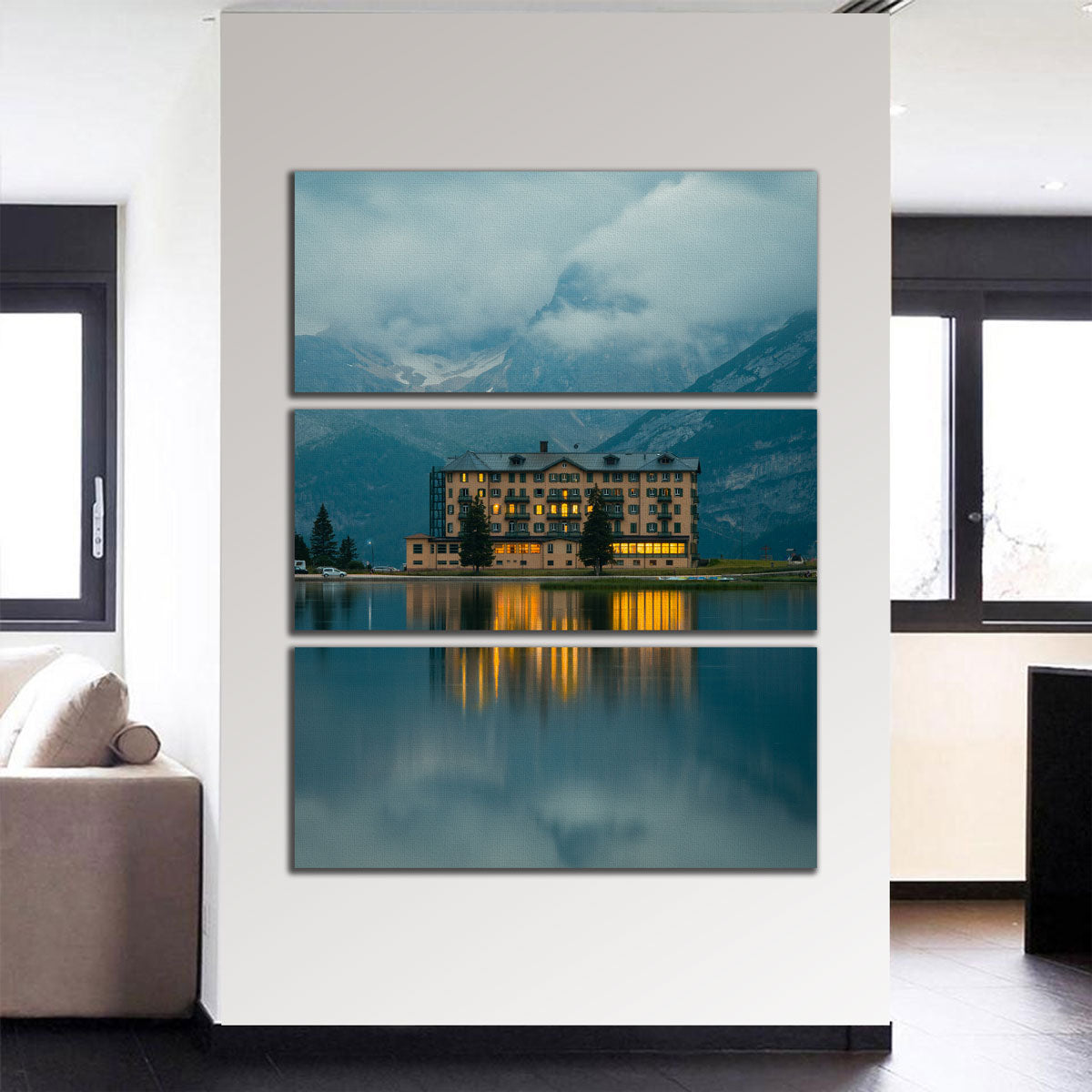 Stunning Lake Misurina Wall Art by Enzo Romano