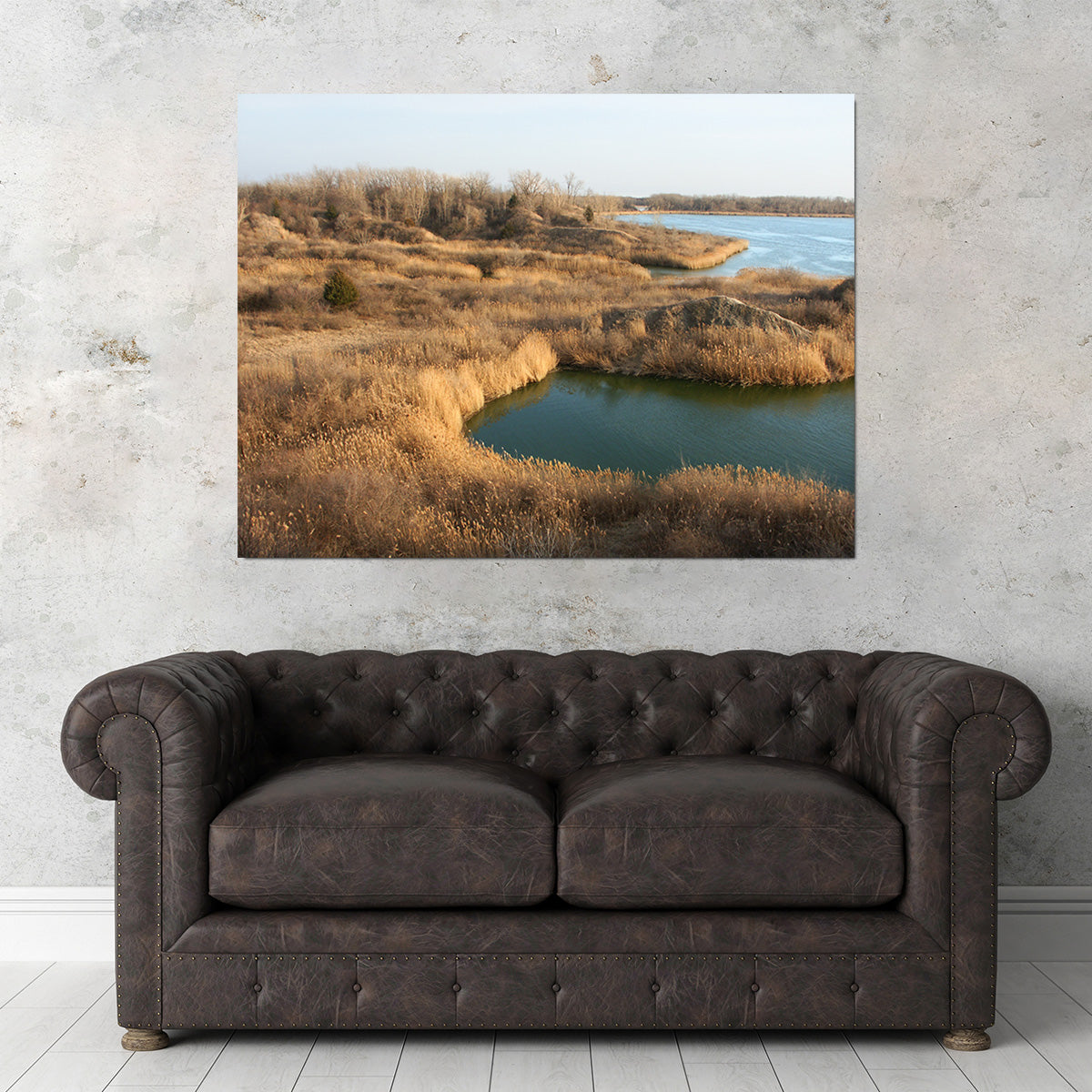Stunning Mazonia Braidwood State Fish and Wildlife Area Wall Art - Sustainable Pine Frame Canvas