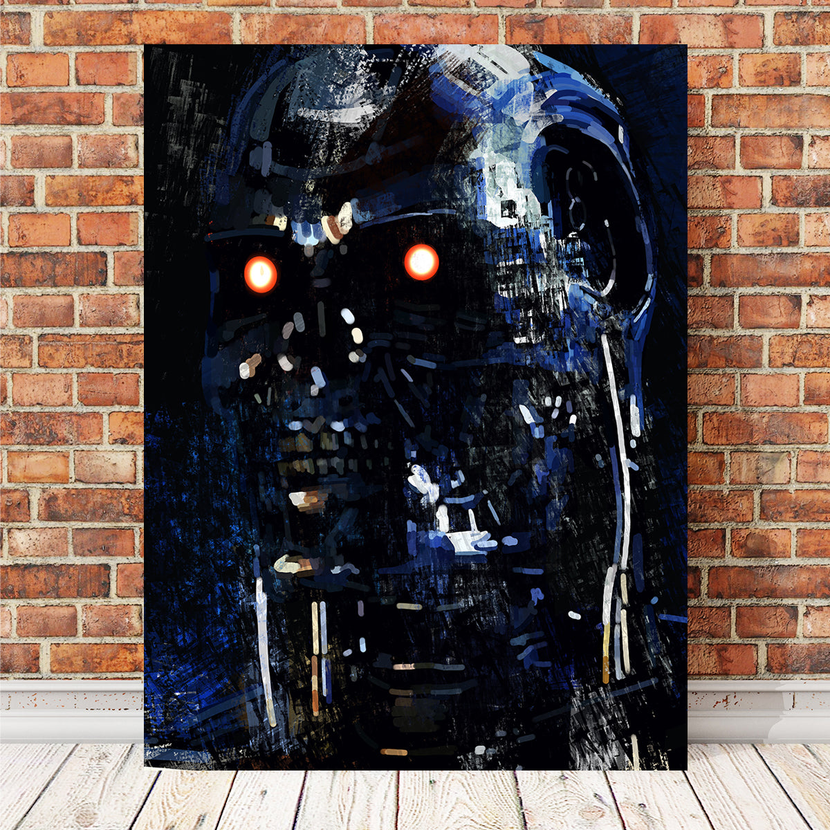 Stunning T800 Blue Wall Art by Andy Brackpool