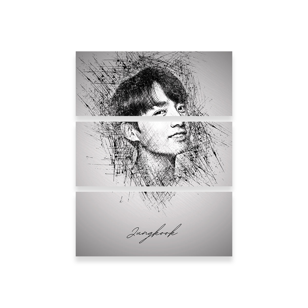 Stunning Jungkook Sketch Wall Art for Your Home Decor