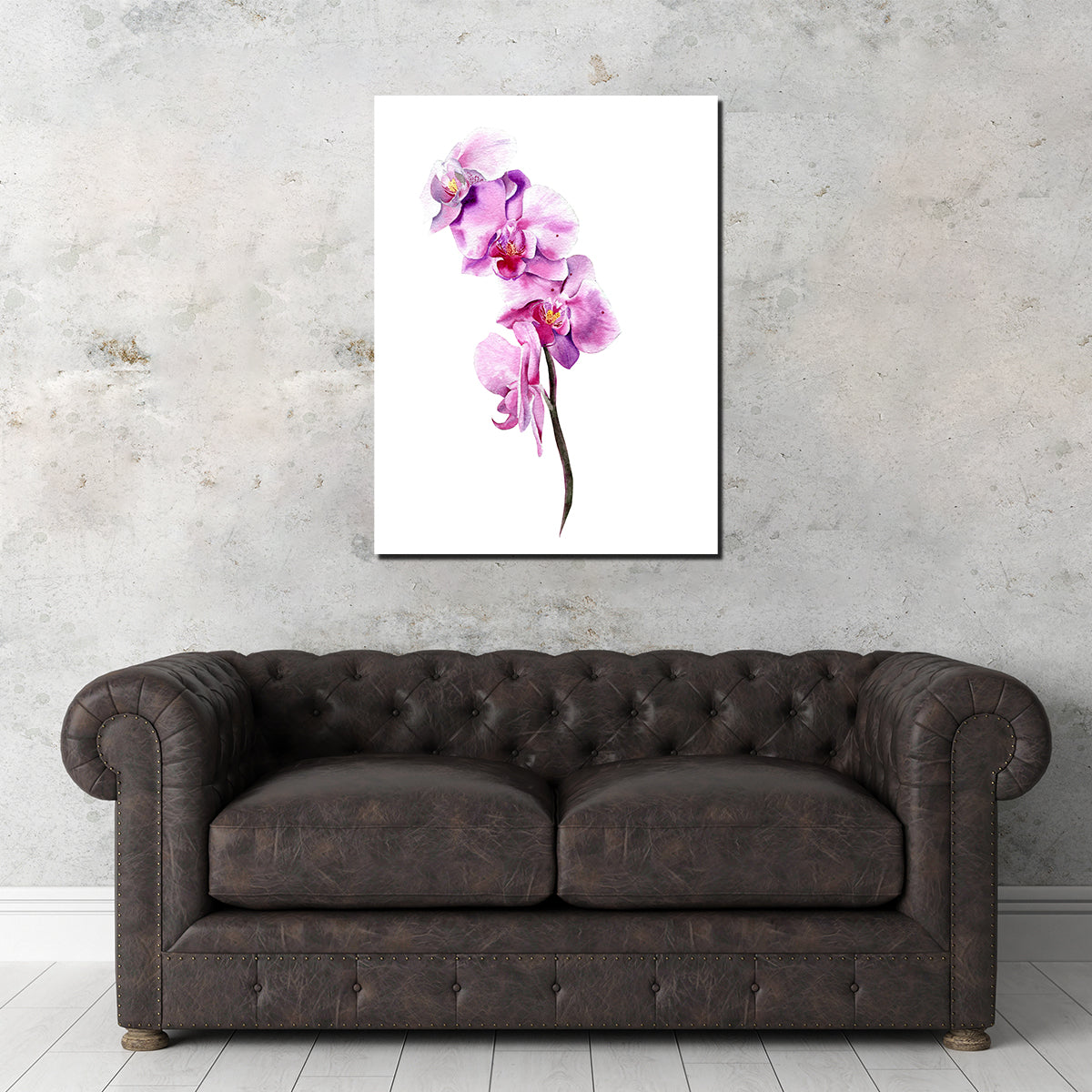 Exquisite Watercolor Orchid Wall Art for Home Decor