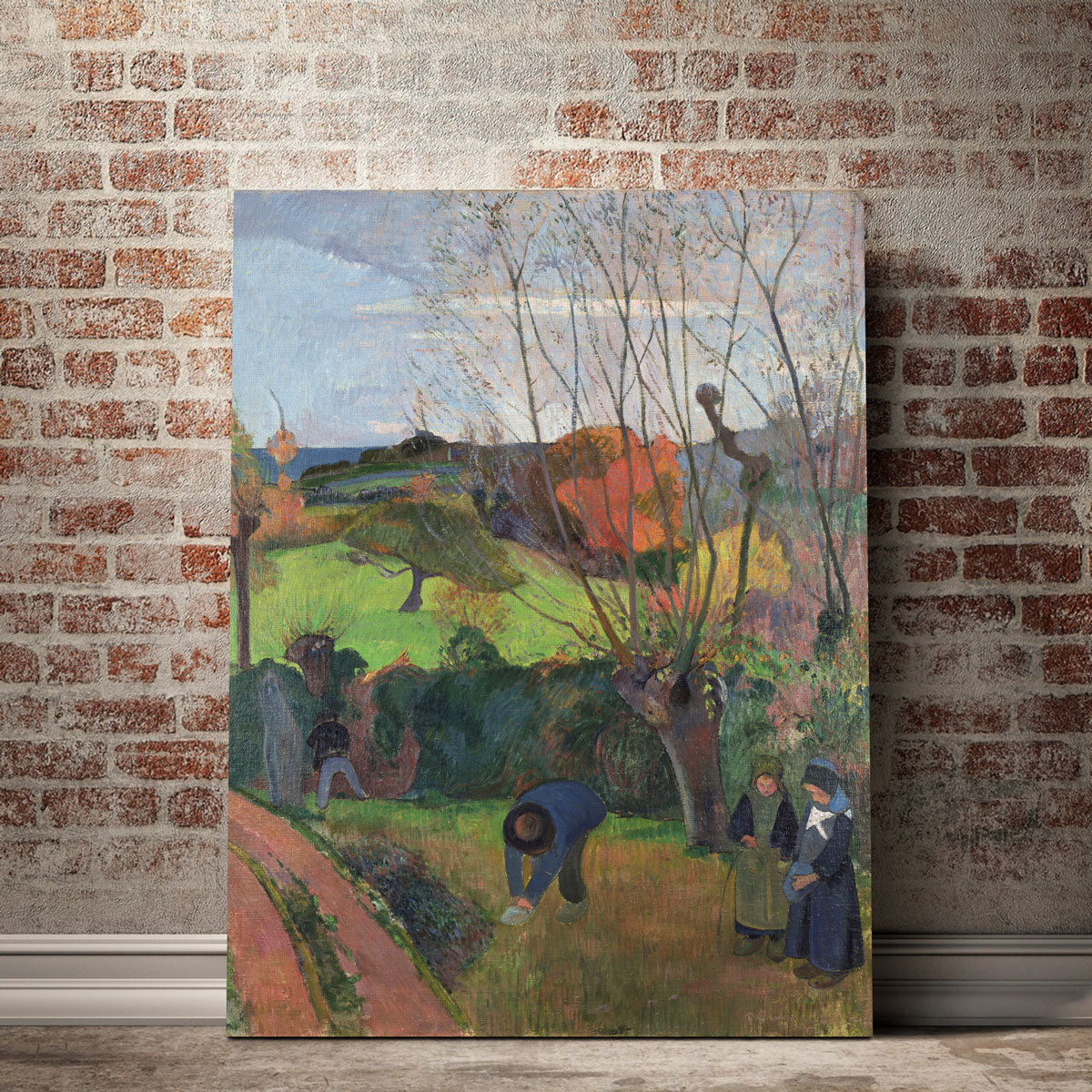 Exquisite Tahitian Landscape Wall Art by Paul Gauguin