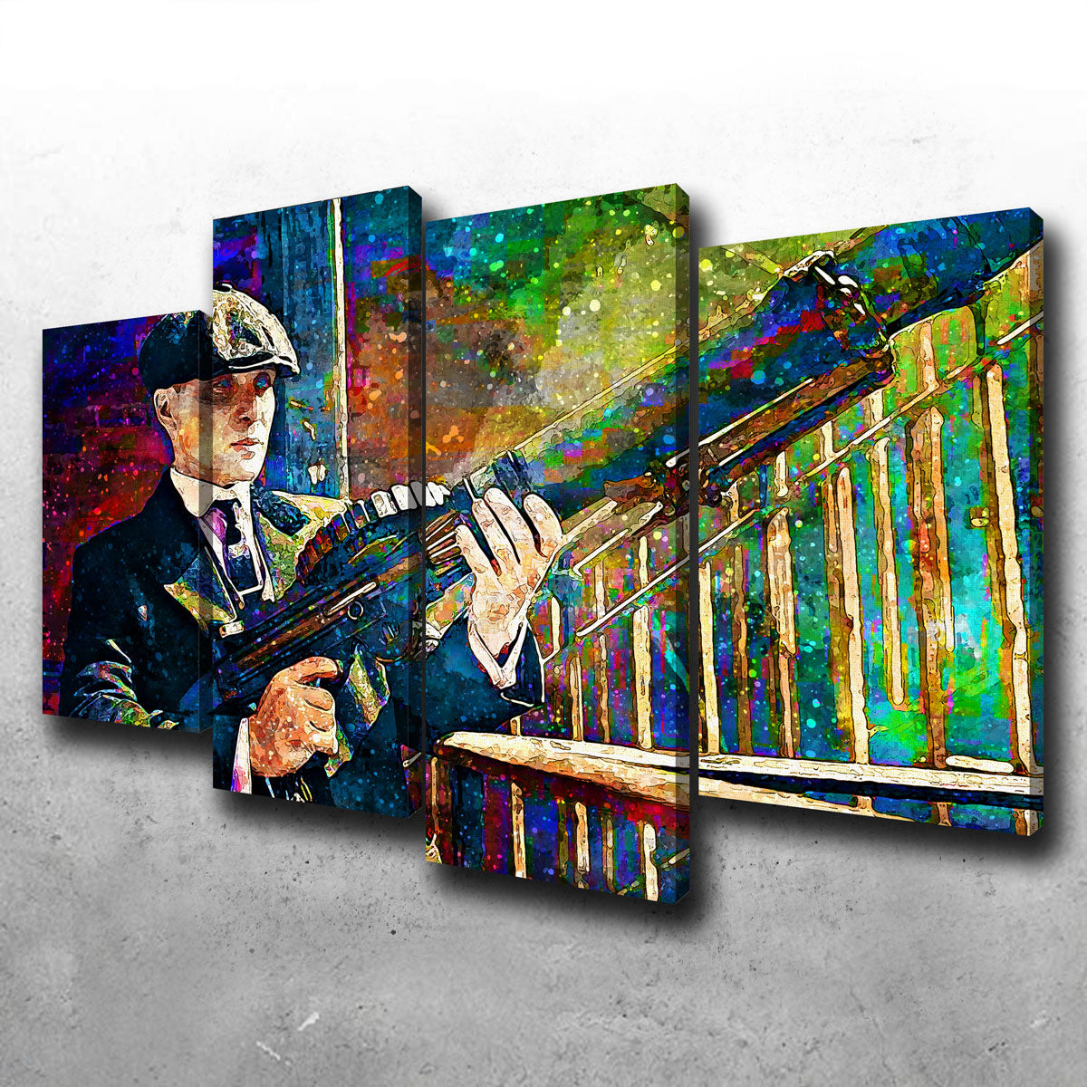 Thomas Shelby Inspired Lewis Gun - Authentic Canvas Art