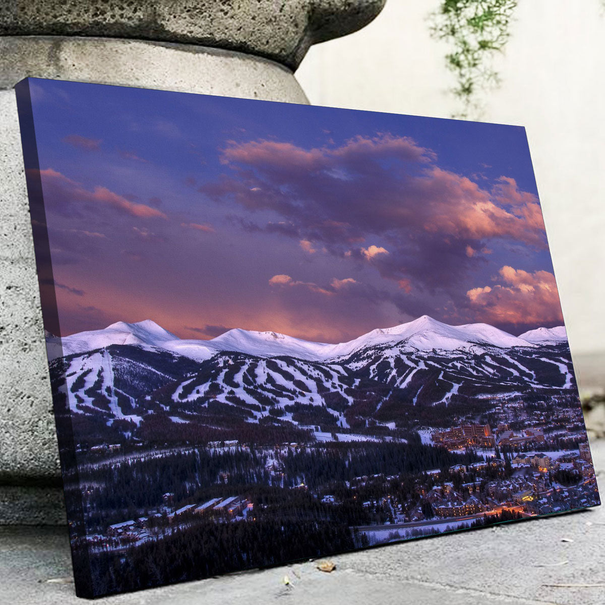 Stunning Breckenridge Wall Art - Sustainable Pine Frame & Museum Quality Canvas