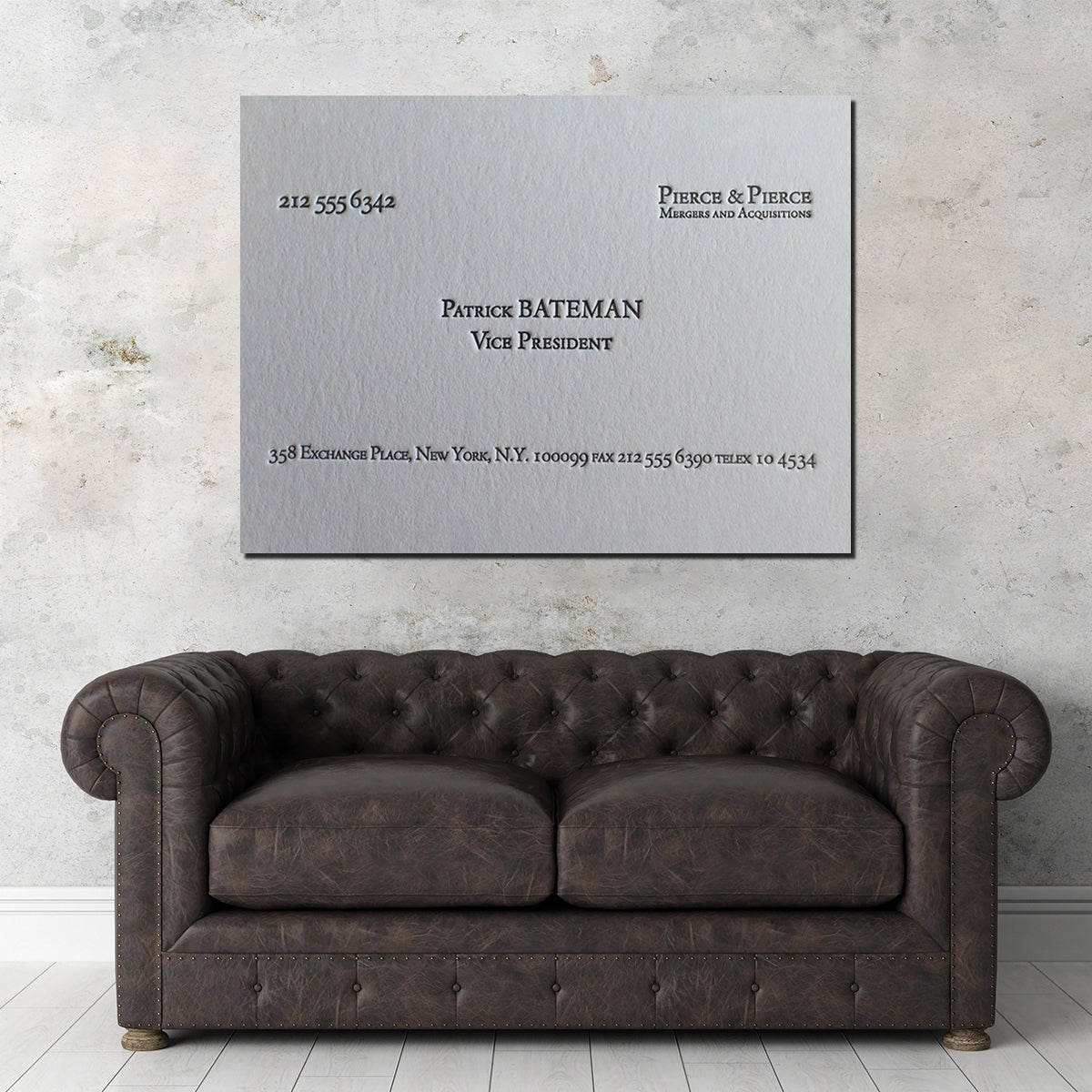 Stylish Business Card Wall Art for Office Decor