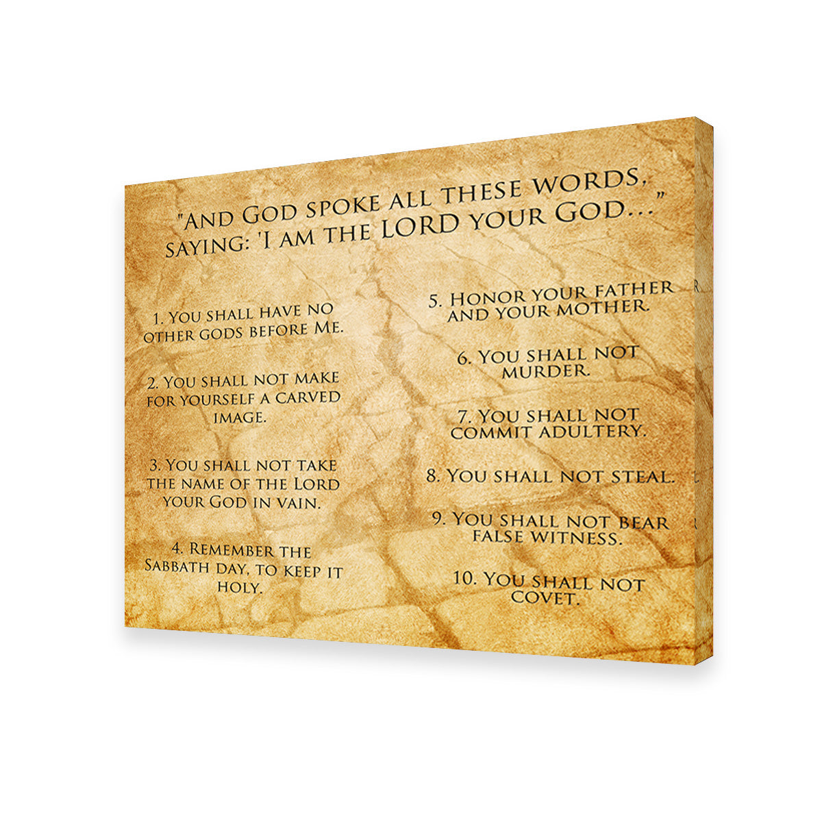 Exquisite The Ten Commandments Wall Art for Home Decor