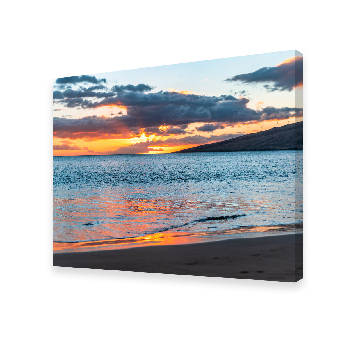 Stunning Sunset Over the Beach Wall Art by Lucas Moore