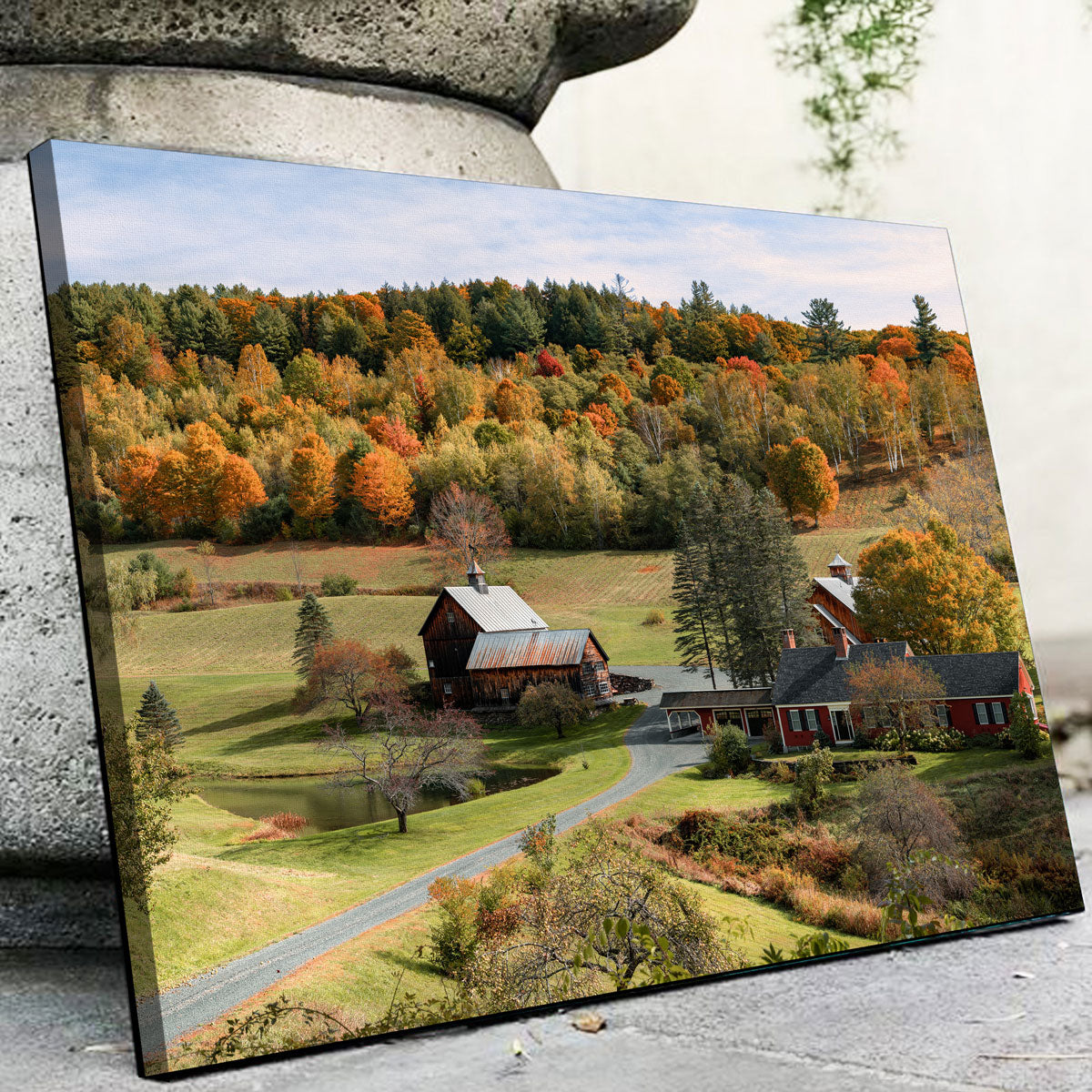 Exquisite Farmstead Panoramic Wall Art by Shaun Mayer