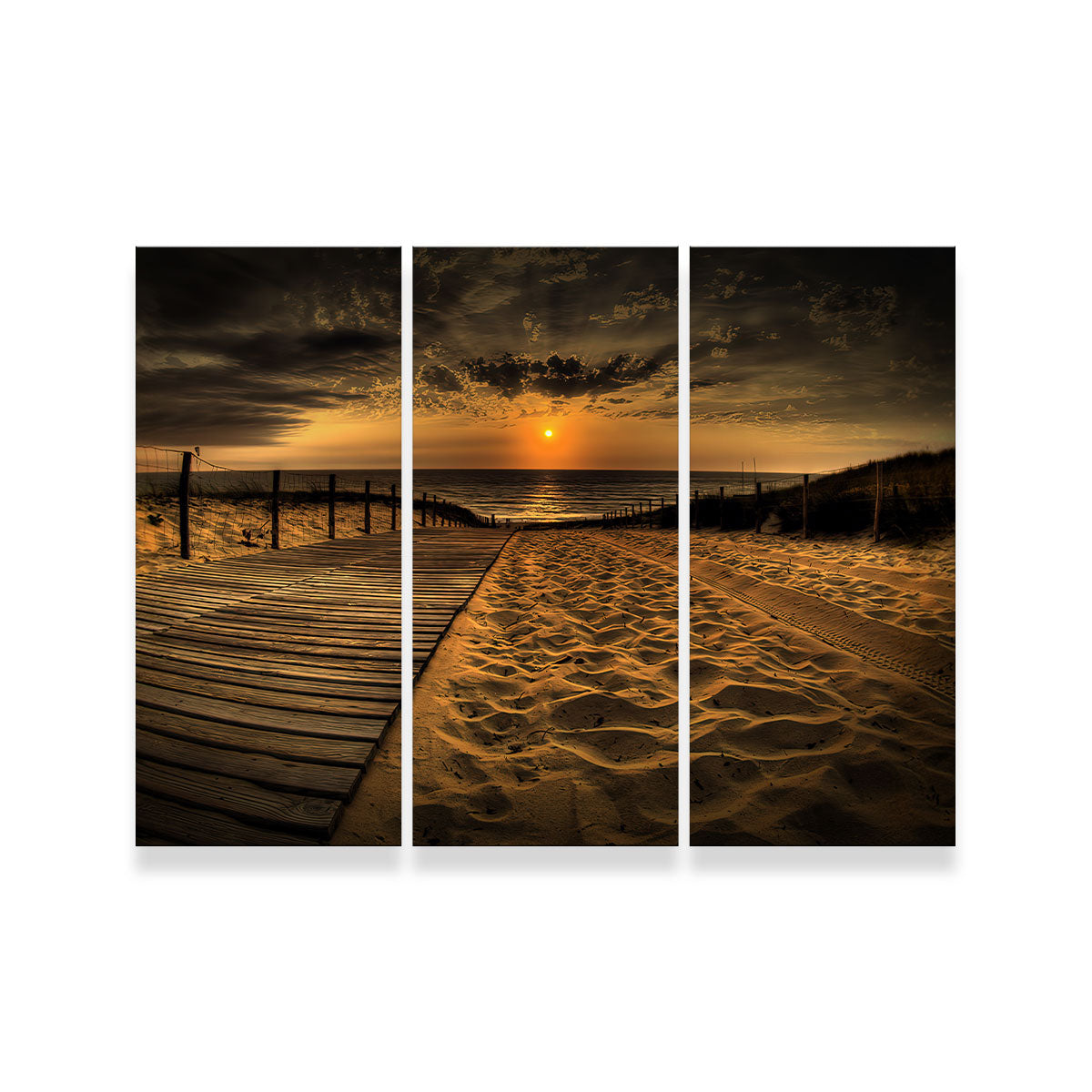 Gorgeous Sunset Beach Wall Art for Stunning Home Decor