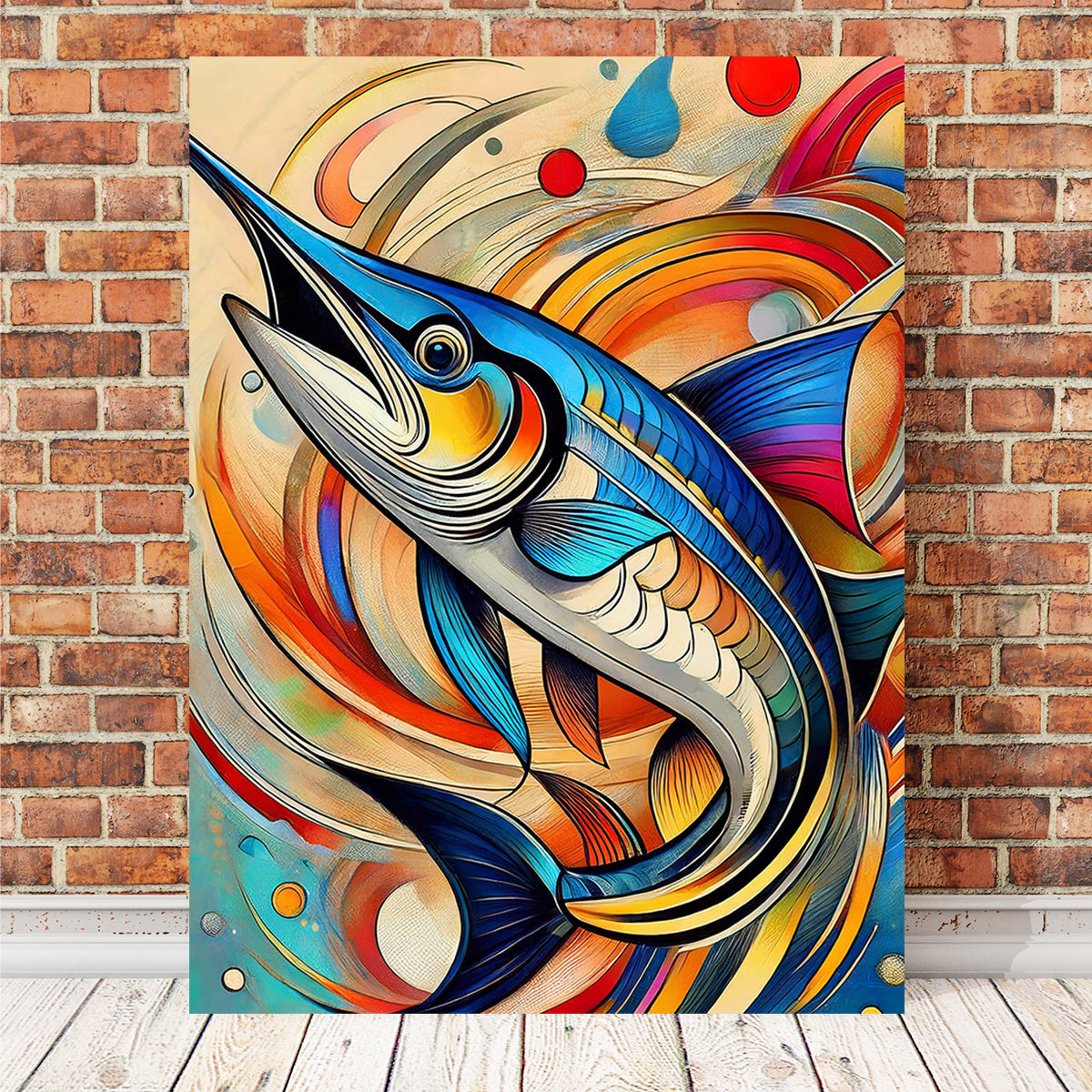 Exquisite Swordfish Art Canvas Wall Art for Home Decor