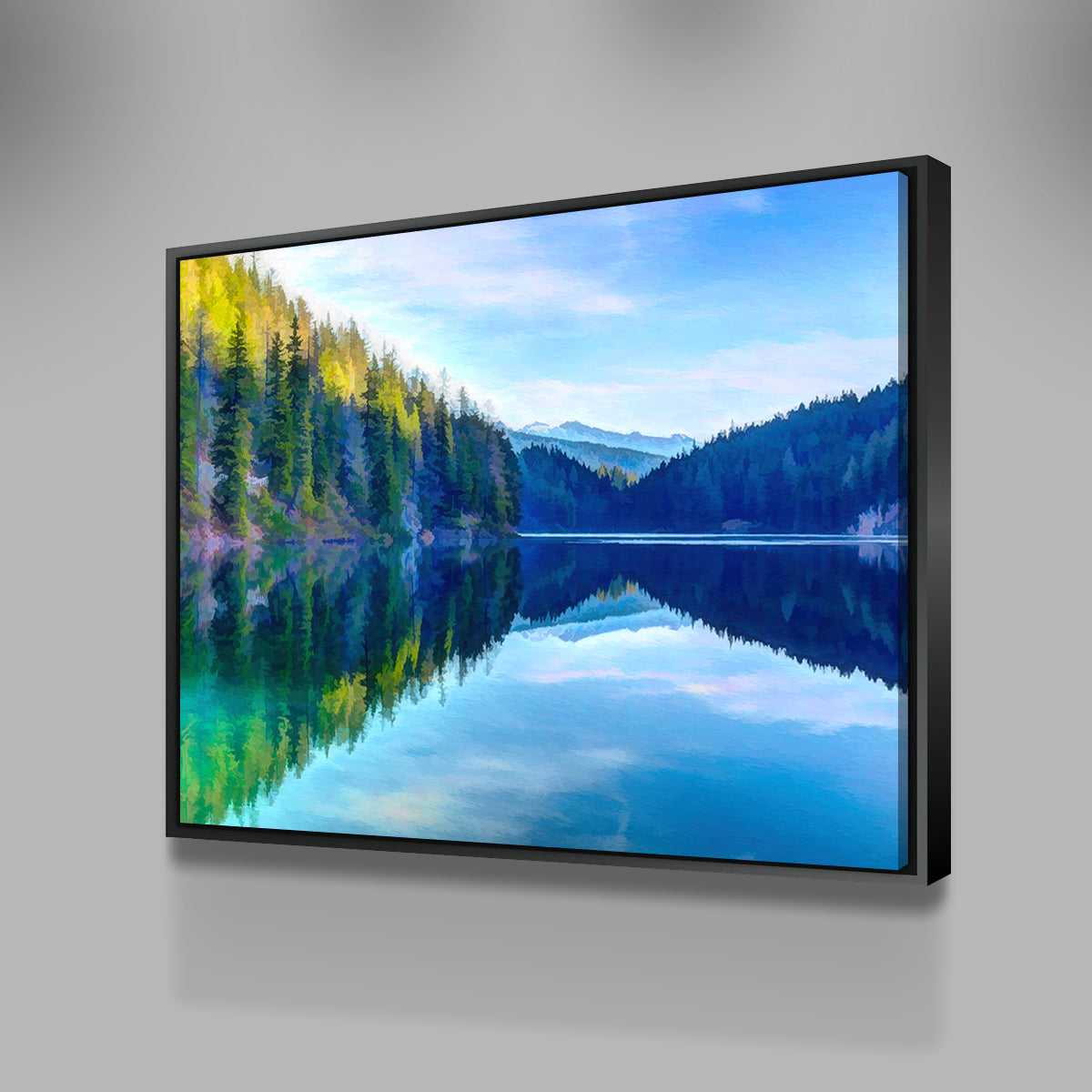 Stunning Mountain Lakeshore Wall Art by Denise Dundon