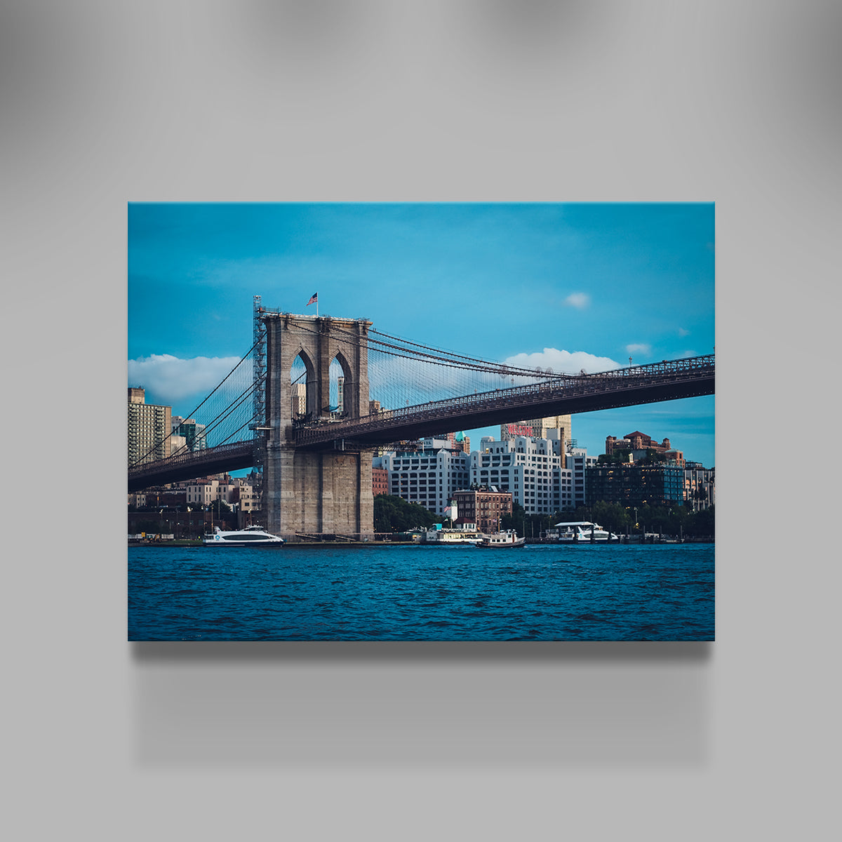 Stunning Brooklyn Bridge Blue Hour Wall Art for Your Home Decor