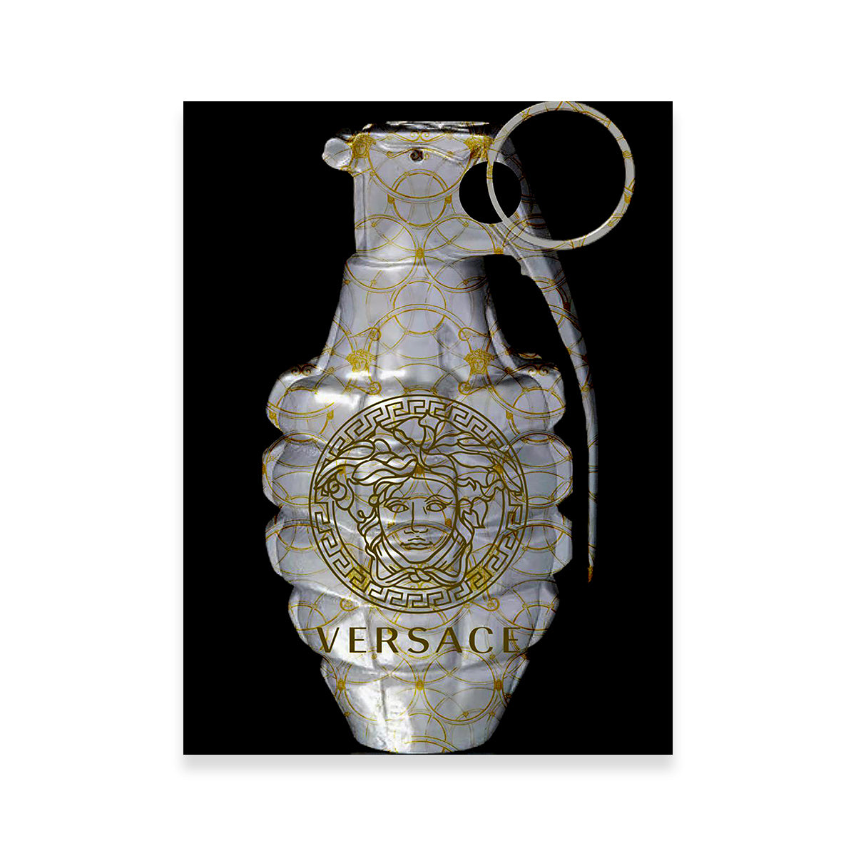 Versace Grenade Wall Art - Exquisite Museum-Quality Canvas Decor