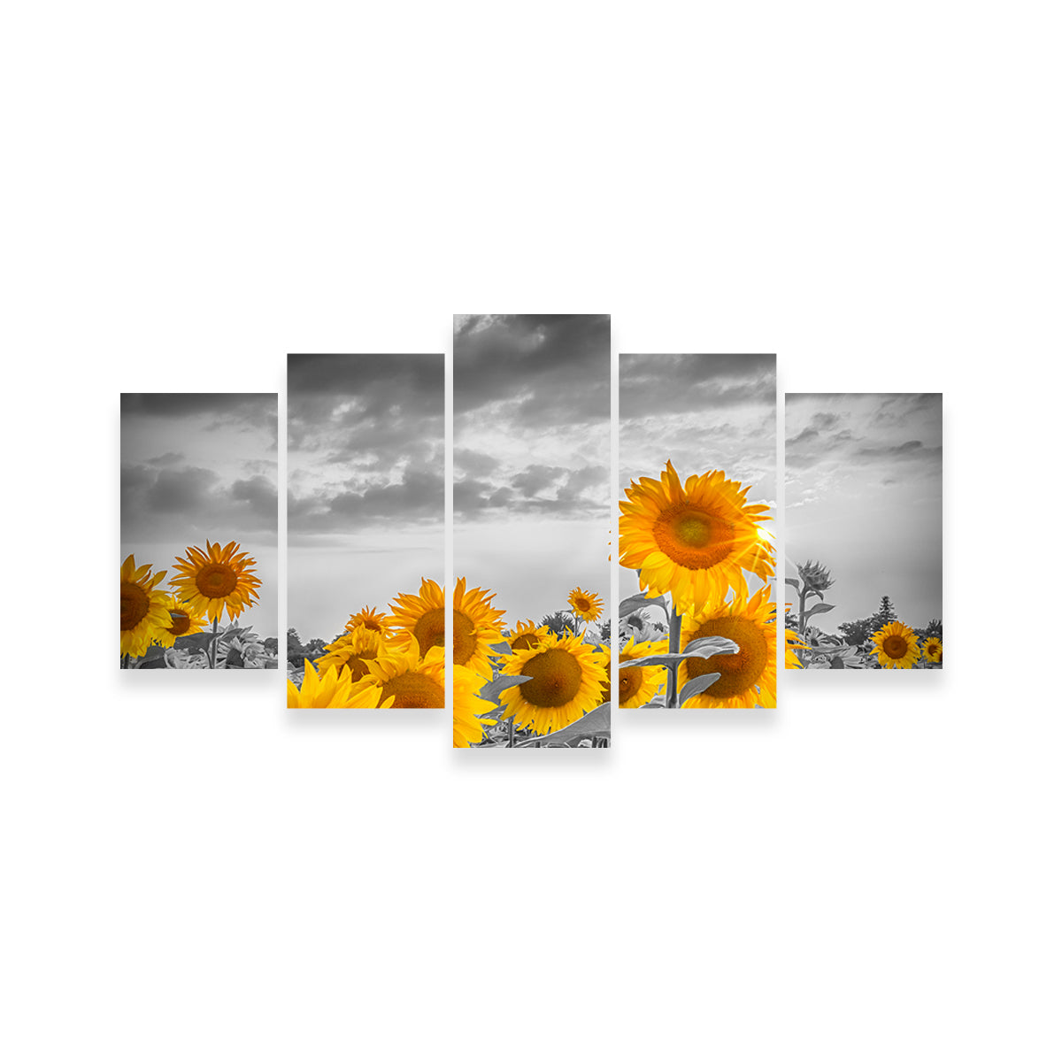 Enchanting Evening Sunflowers Wall Art for Home Decor