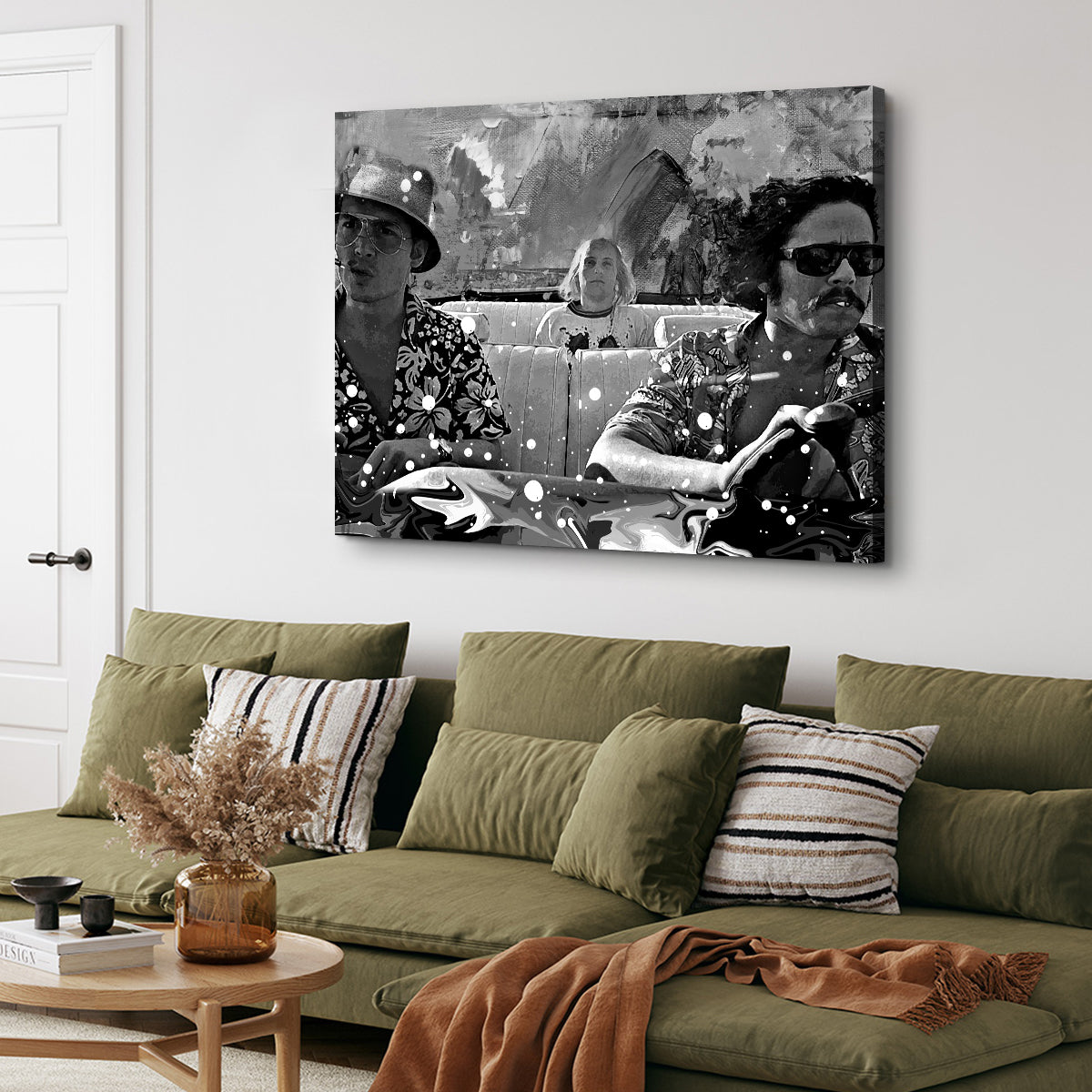 Striking Fear and Loathing Grayscale Wall Art for Stunning Decor